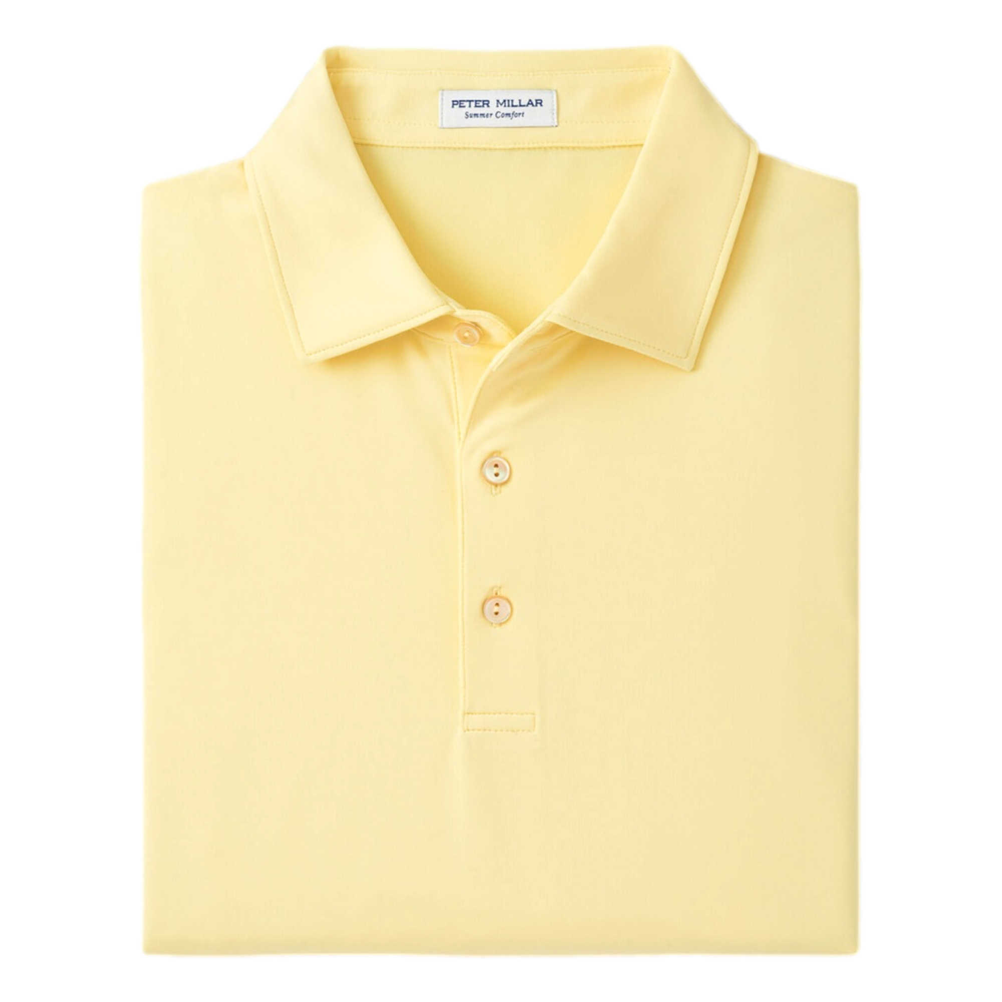 Peter Millar Solid Performance Jersey Polo (Sean Self Collar), Light Blue, XXL