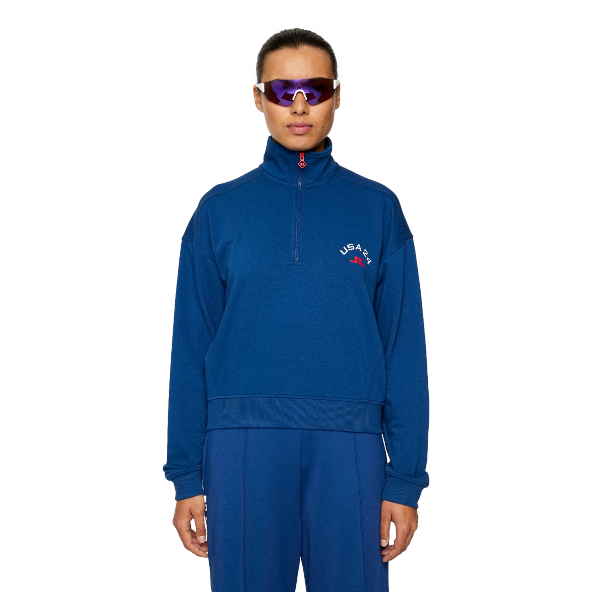 Lamia USA Quarter Zip Pull Over Sweatshirt