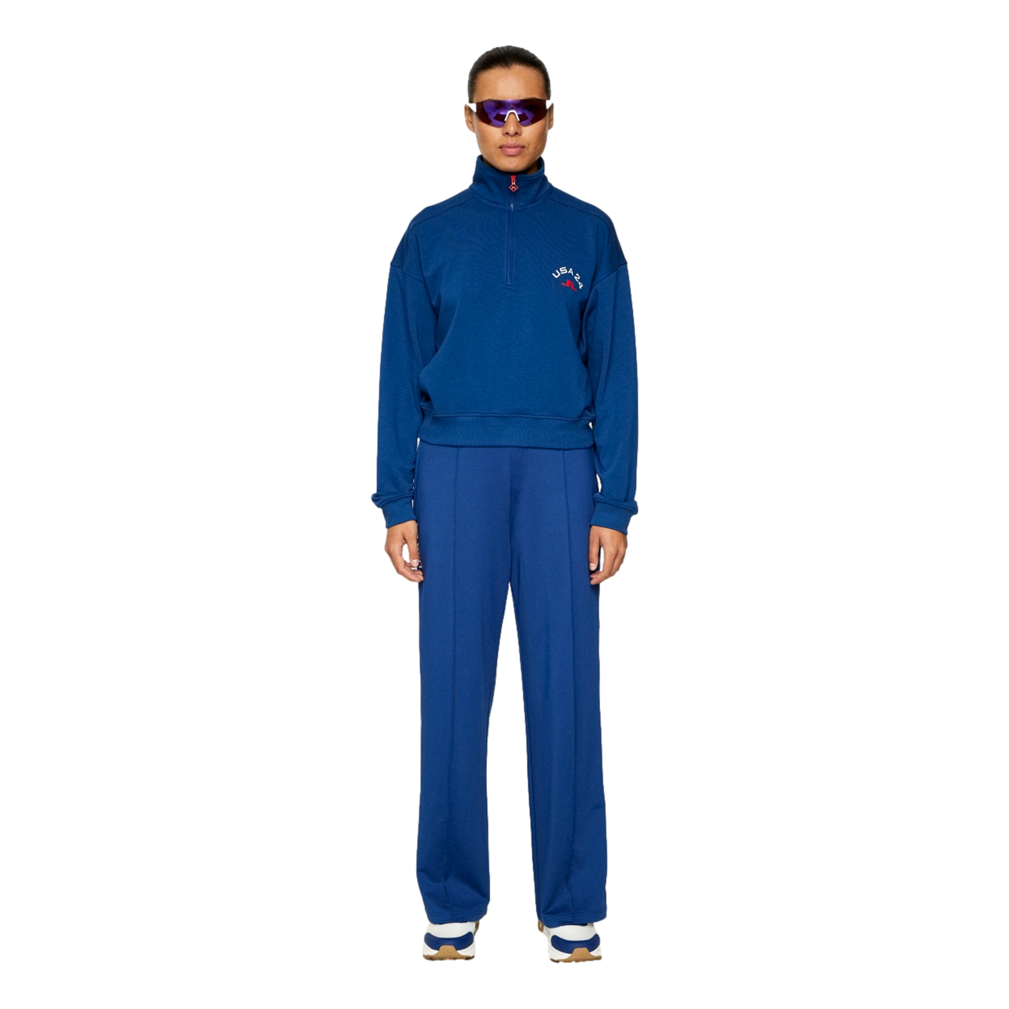 Lamia USA Quarter Zip Pull Over Sweatshirt
