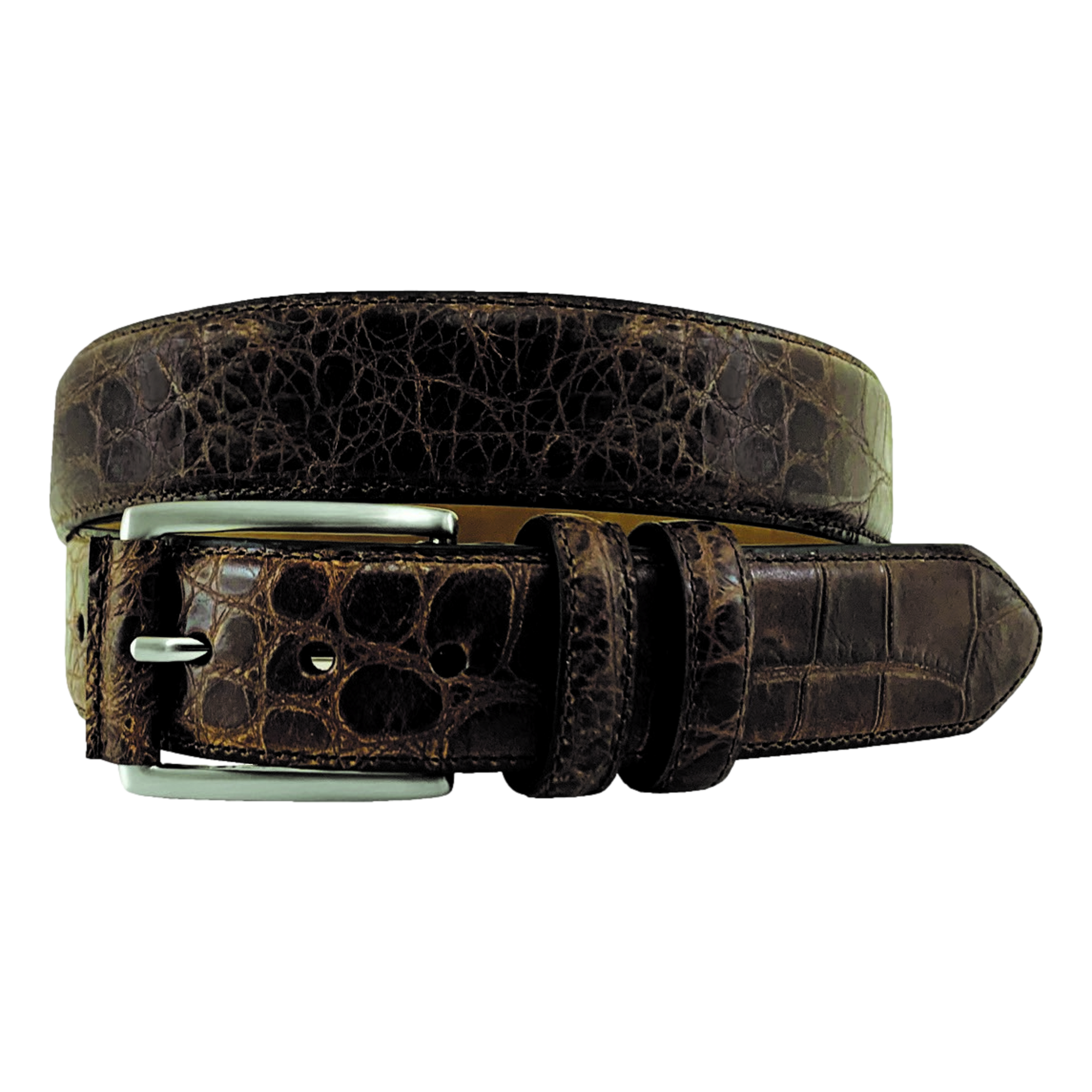 JW Deep Croc Skin Belt