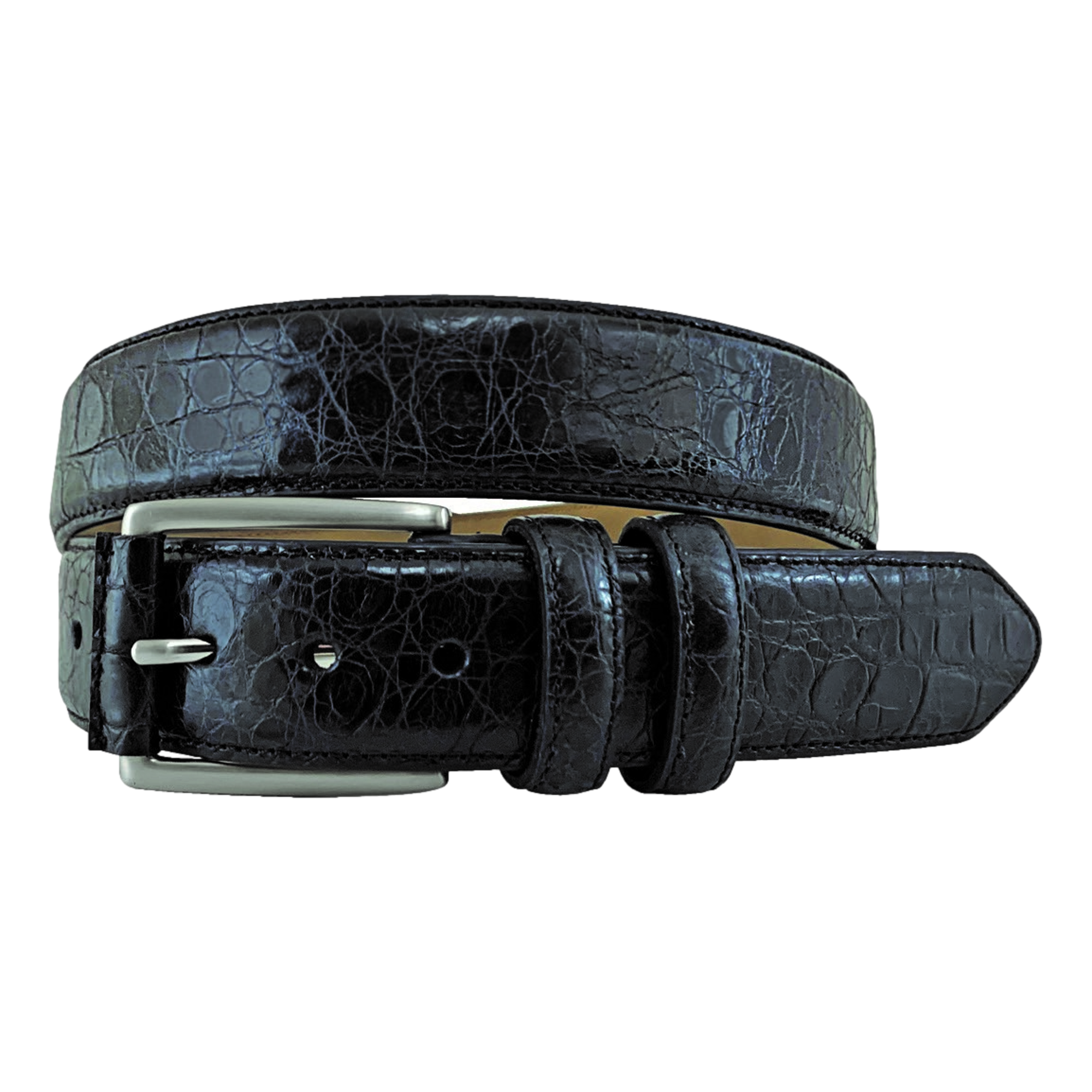 JW Deep Croc Skin Belt
