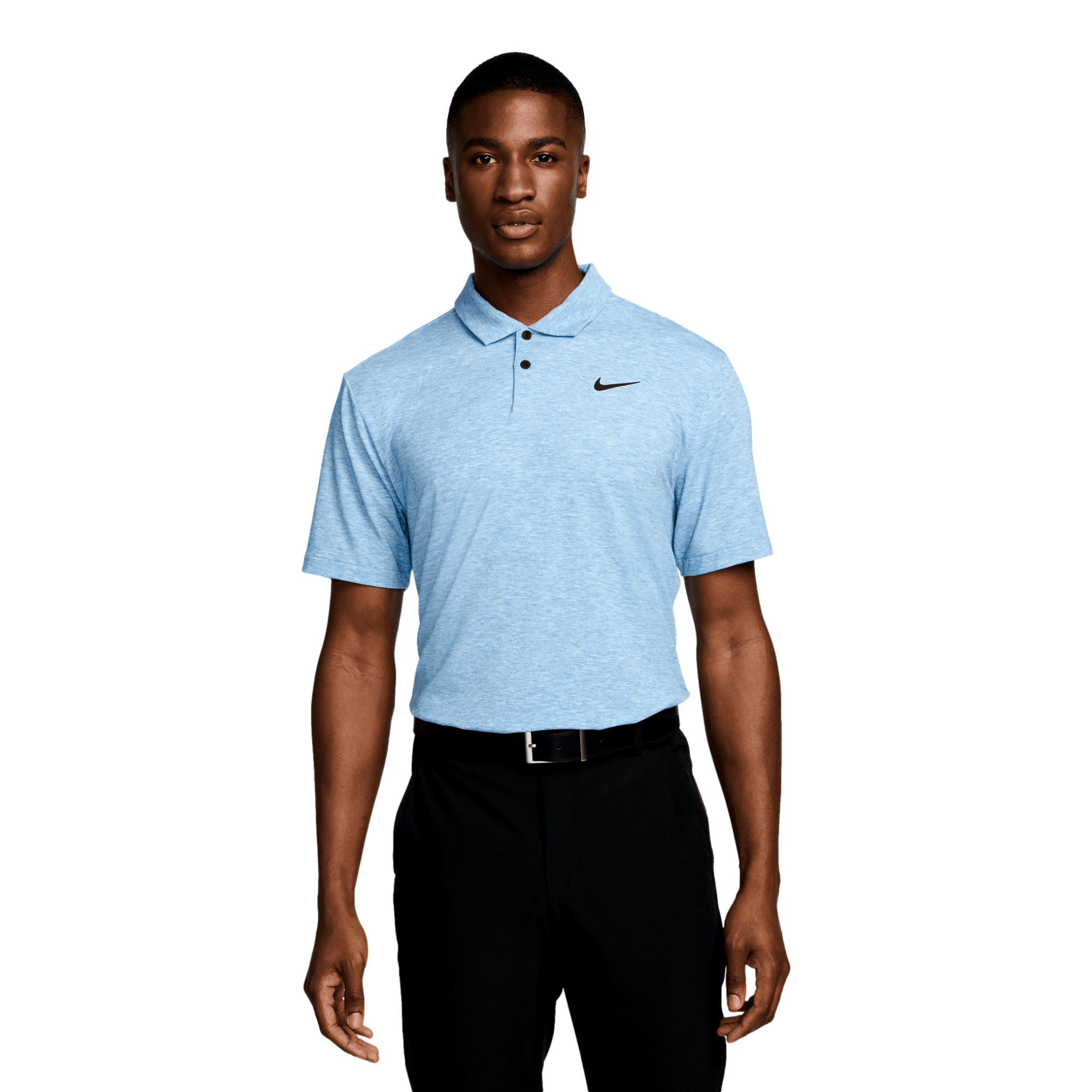 Nike Dri-FIT Tour Men's Heather Golf Polo, Blue