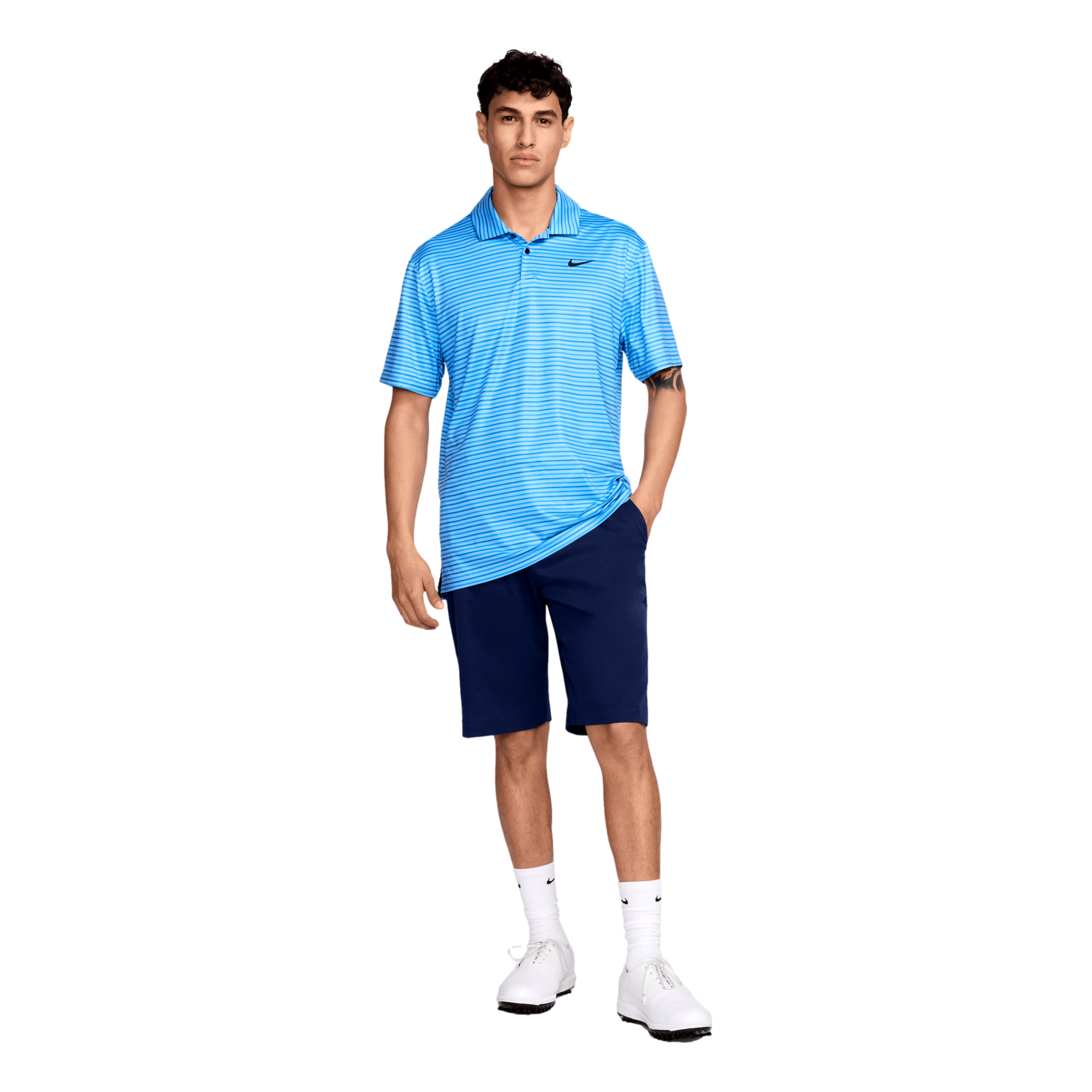 Tour Men's Dri-FIT Striped Short Sleeve Golf Polo Shirt