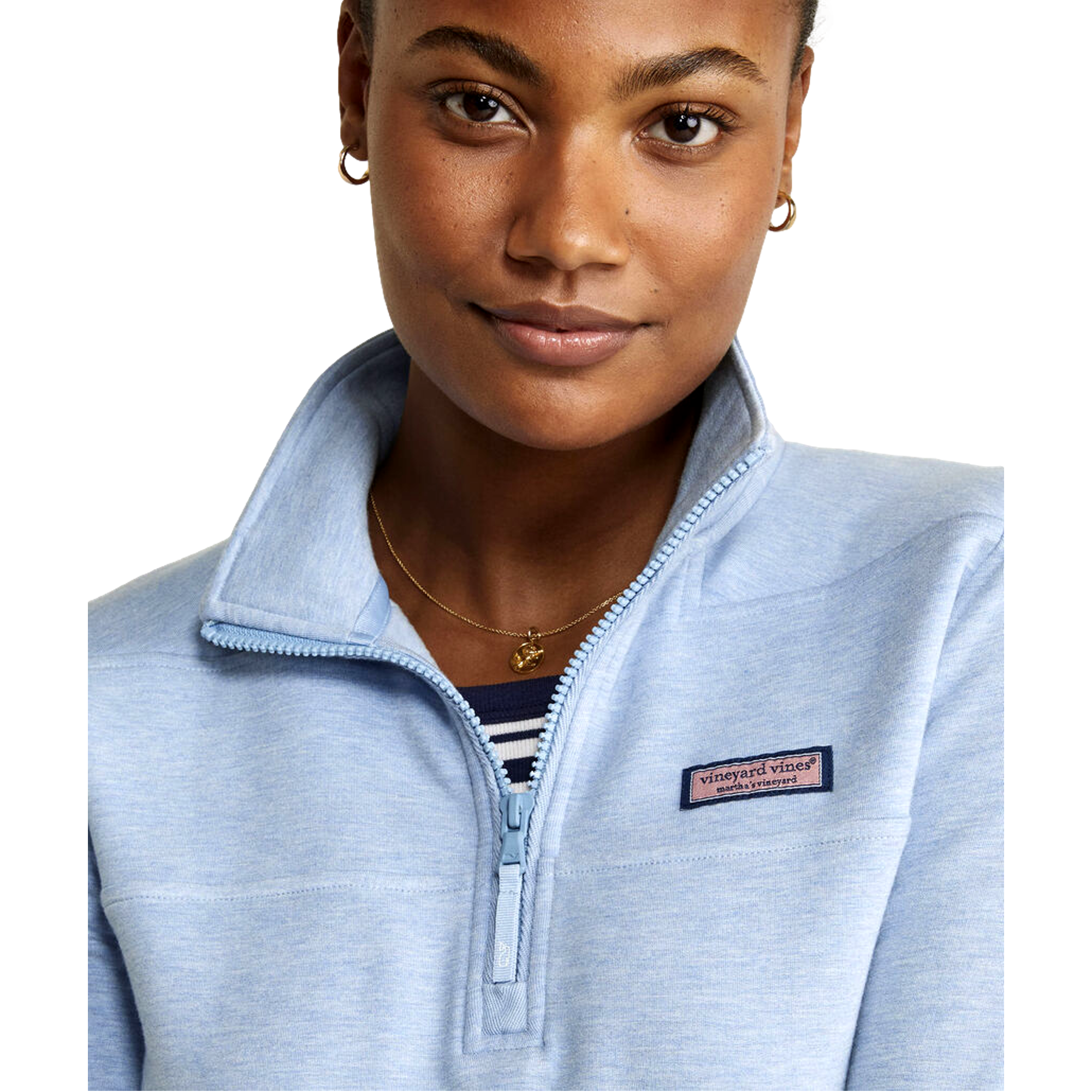 Dreamcloth Relaxed Shep Long Sleeve Quarter Zip Pull Over