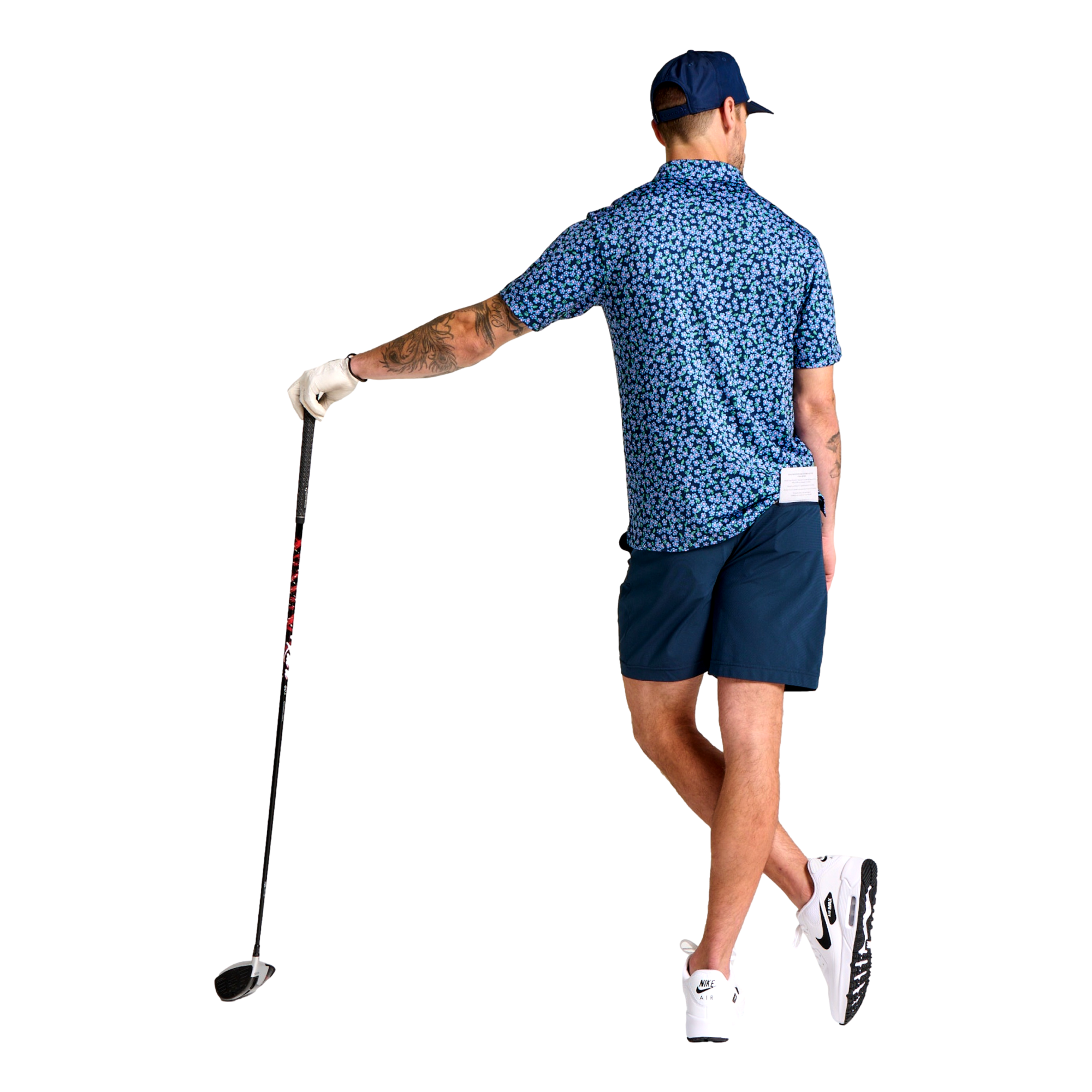 Lily Lilac Men's Short Sleeve Golf Polo Shirt