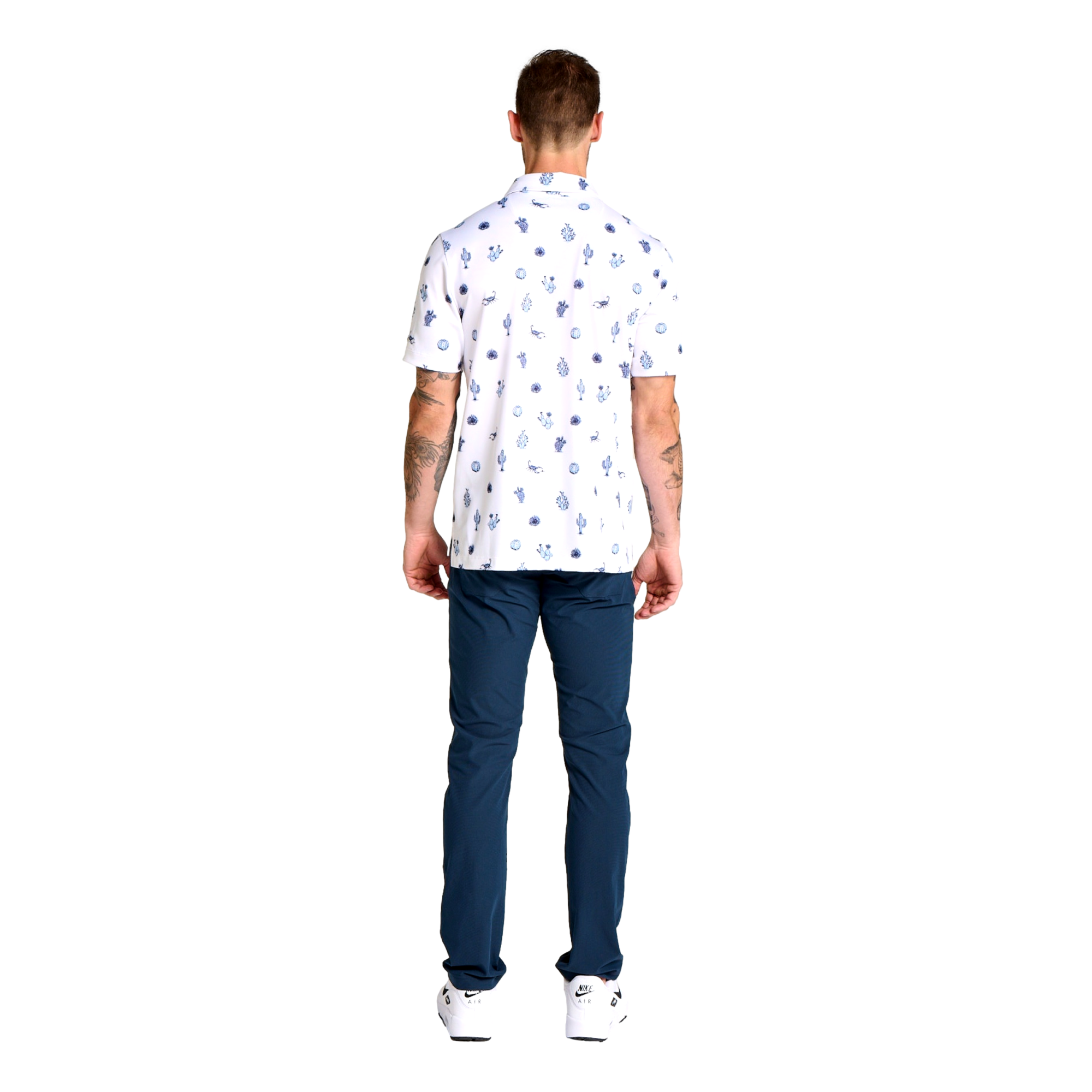 Deserted Men's Short Sleeve Golf Polo Shirt
