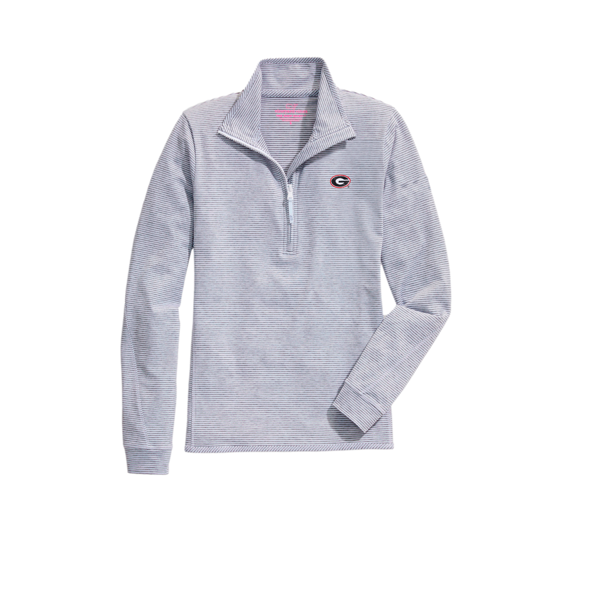 UGA Striped Sankey Women's Golf Quarter Zip