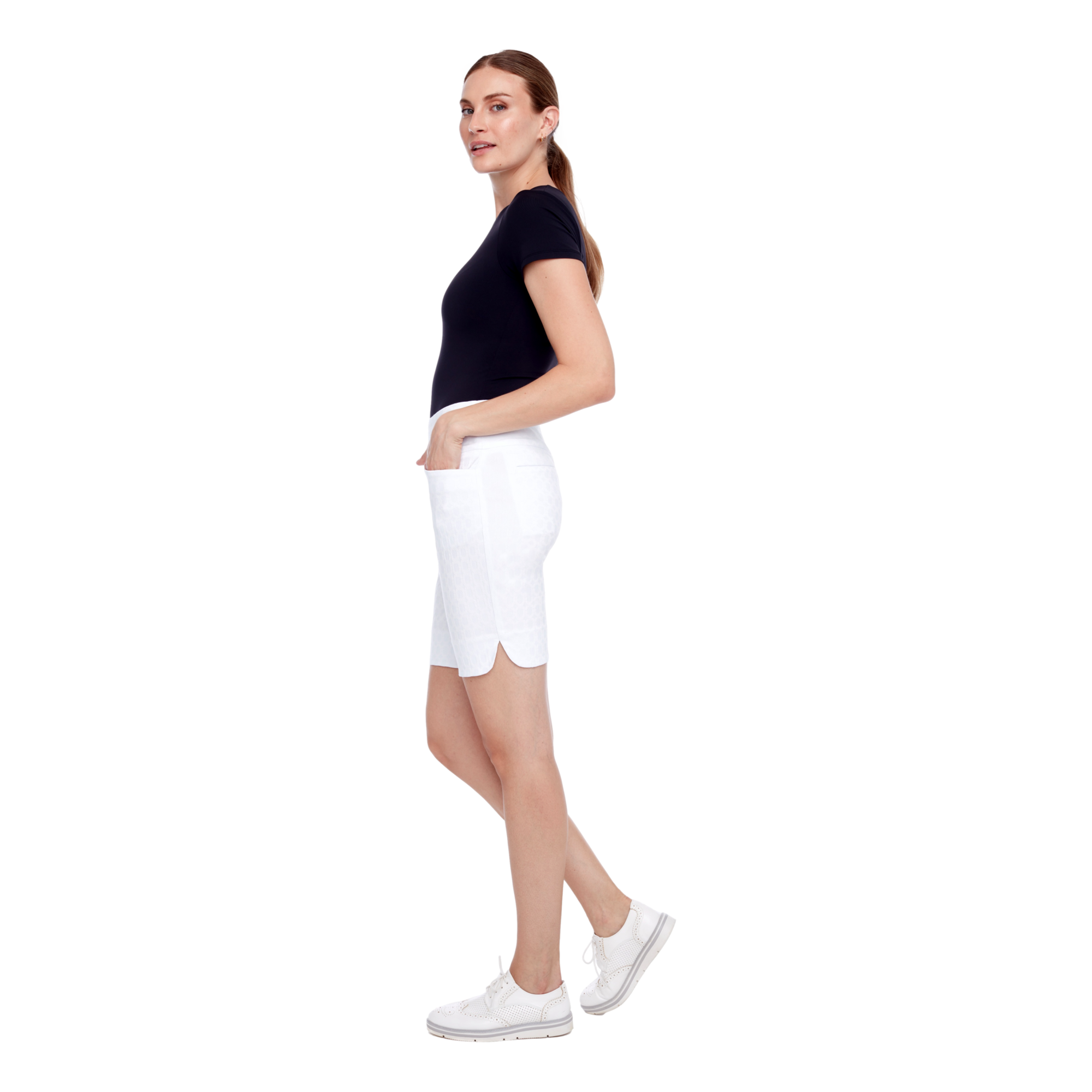 Cameo Jacquard 7" Pull On Short