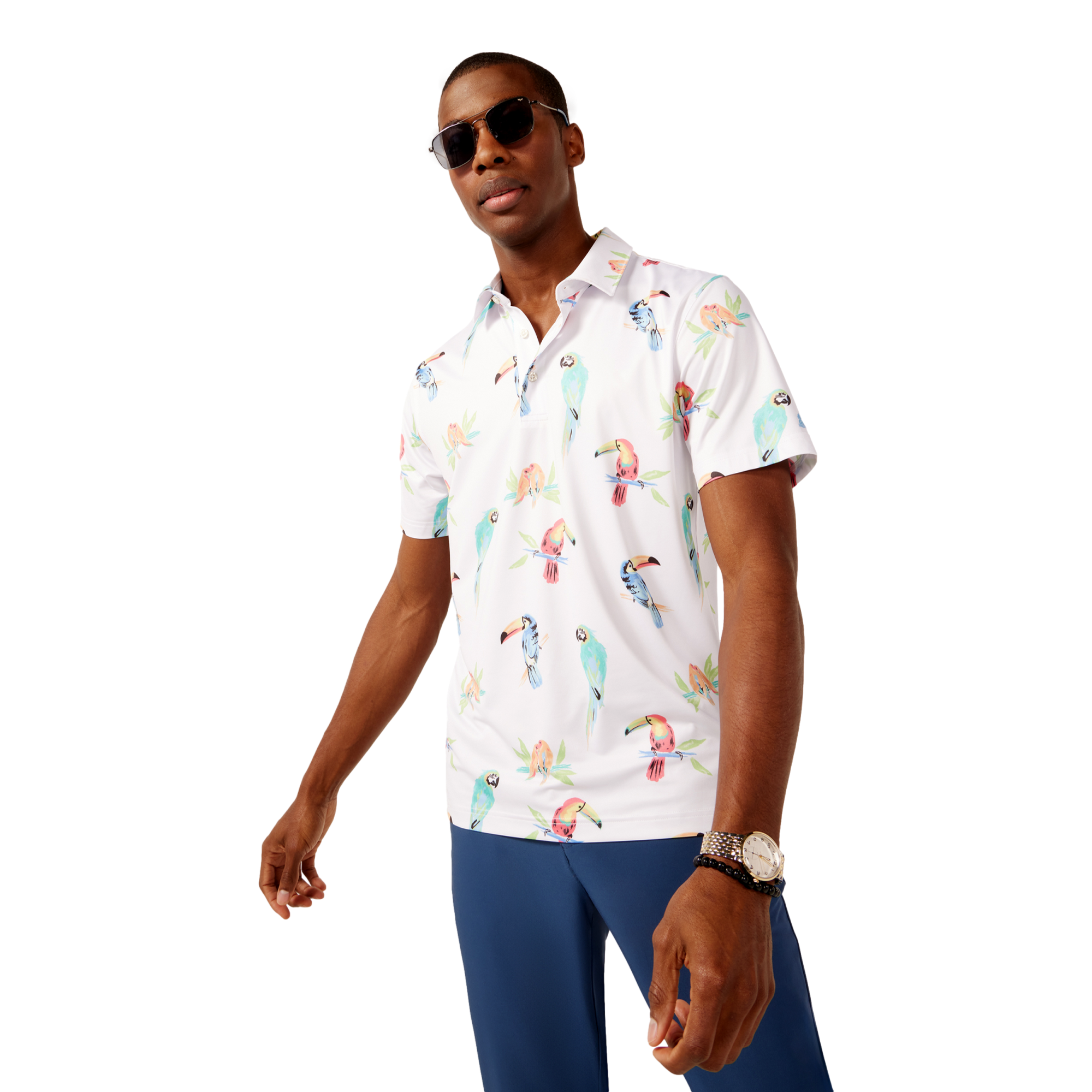 The Dude Where's Macaw Performance Polo