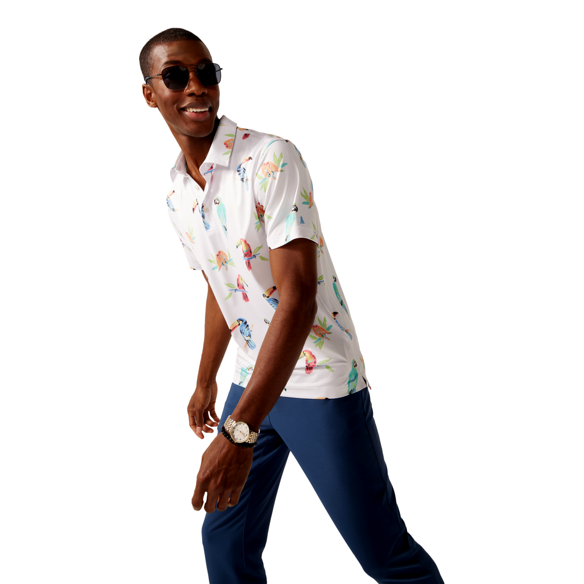 The Dude Where's Macaw Performance Polo