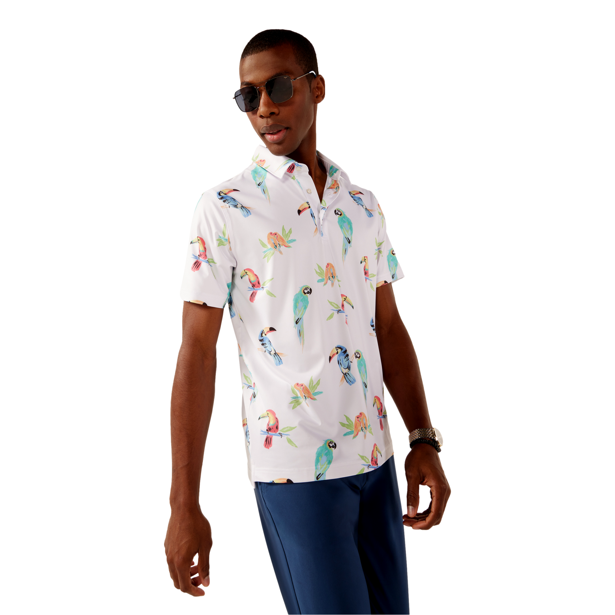 The Dude Where's Macaw Performance Polo