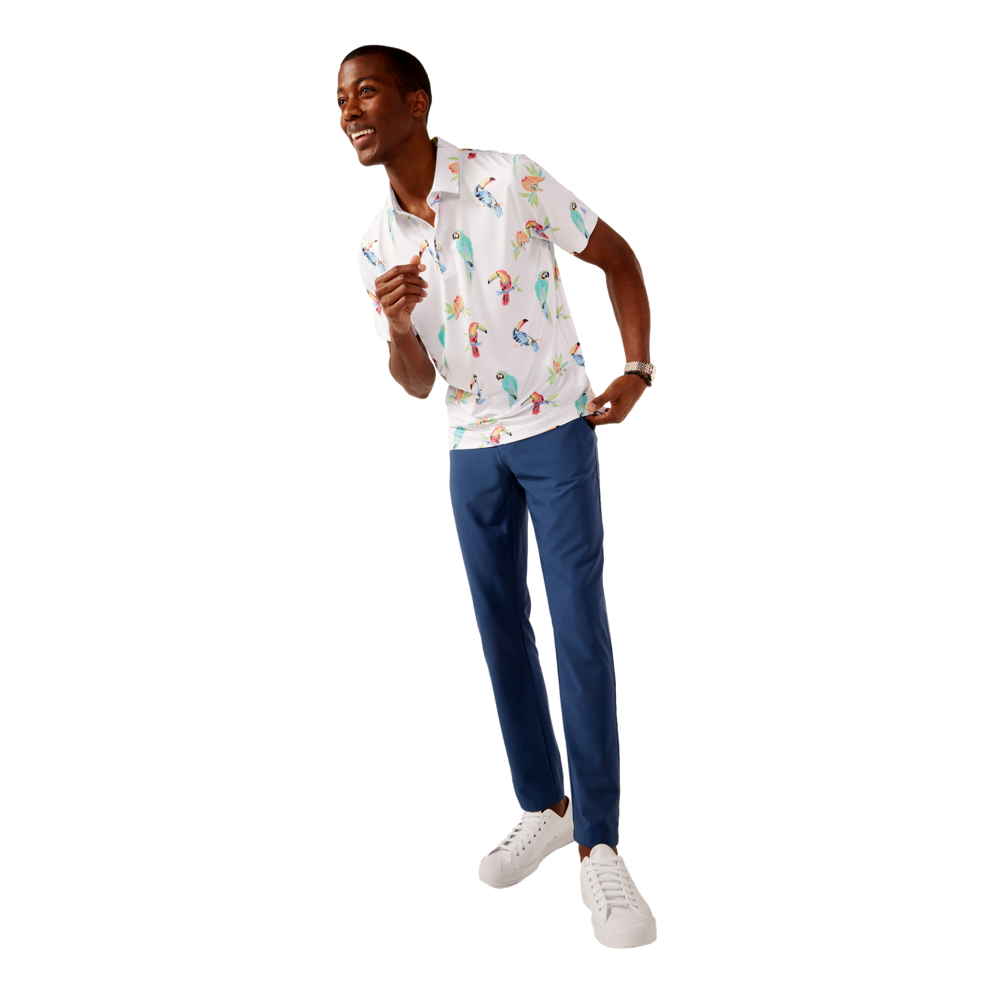 The Dude Where's Macaw Performance Polo