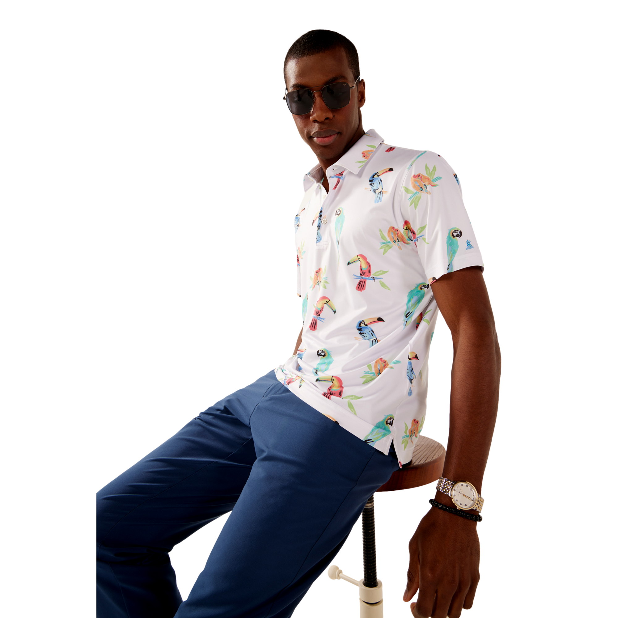 The Dude Where's Macaw Performance Polo