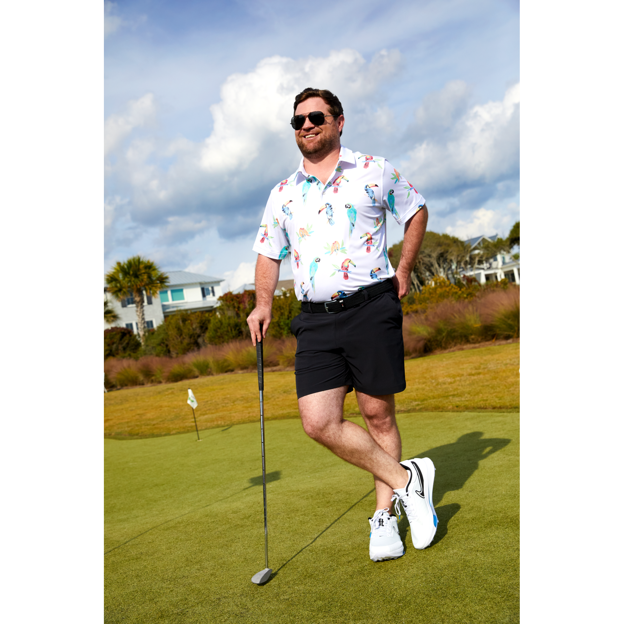 The Dude Where's Macaw Performance Polo