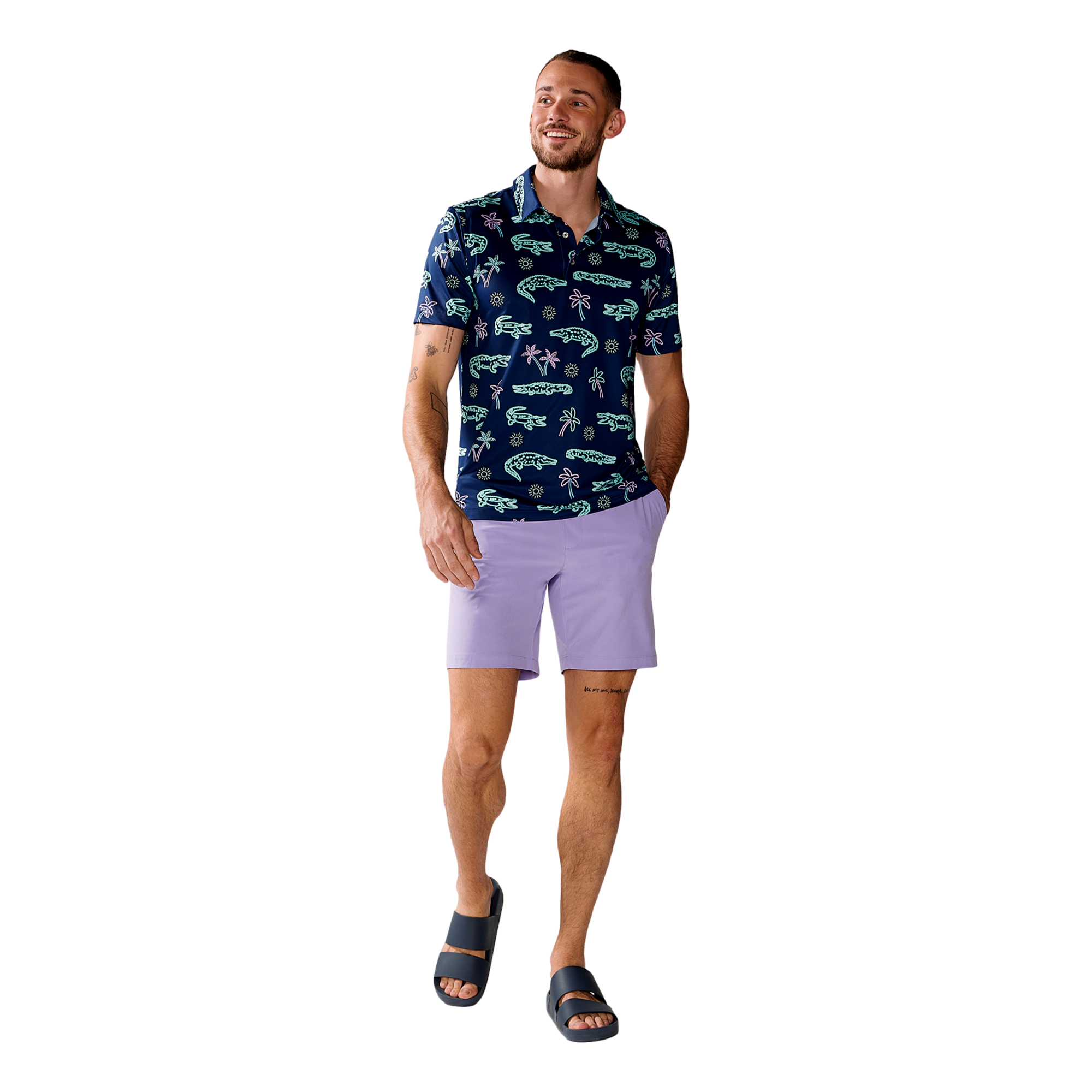 The Neon Glades Performance Polo