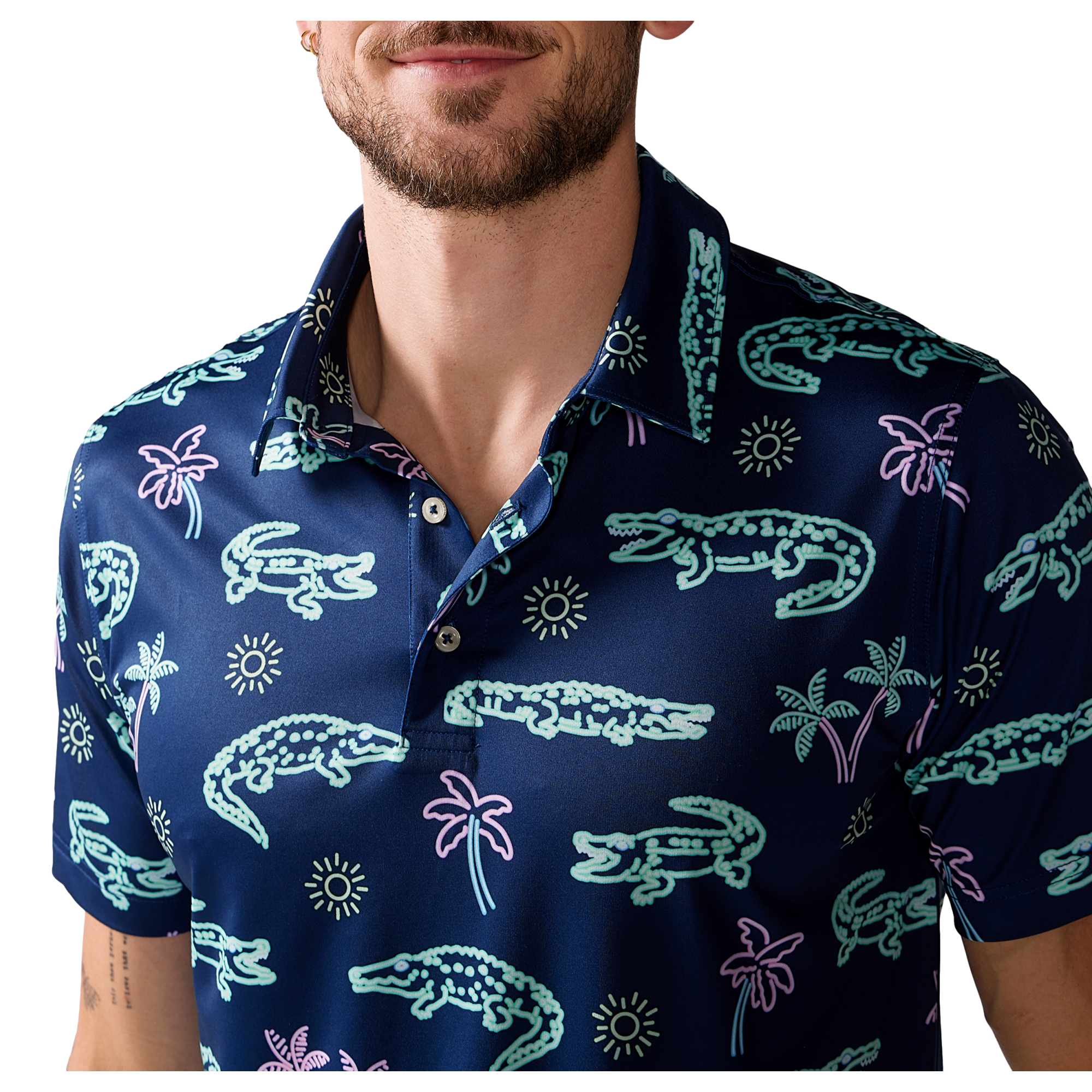 The Neon Glades Performance Polo