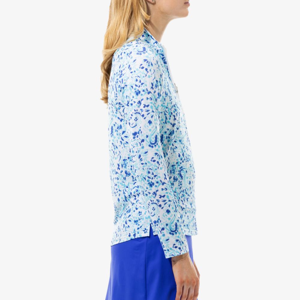 Solcool Island Paisley Quarter Zip Pull Over