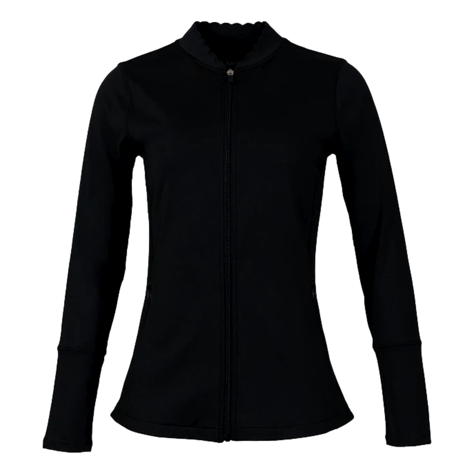 Scalloped Full Zip Women's Golf Jacket