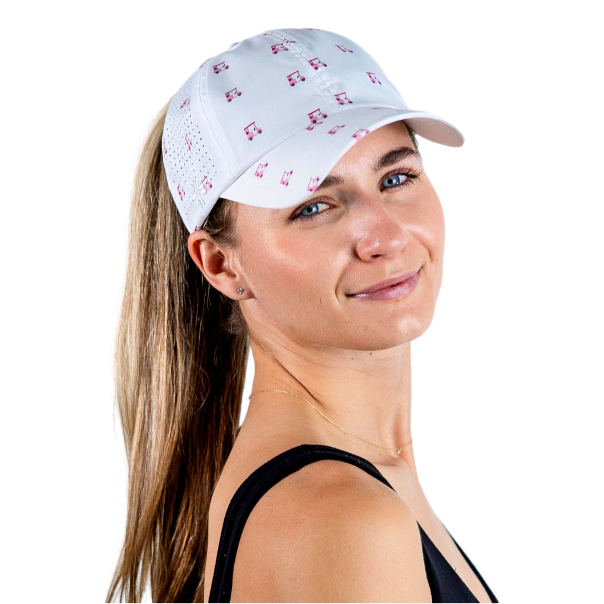 Pink Golf Cart Women's Hat