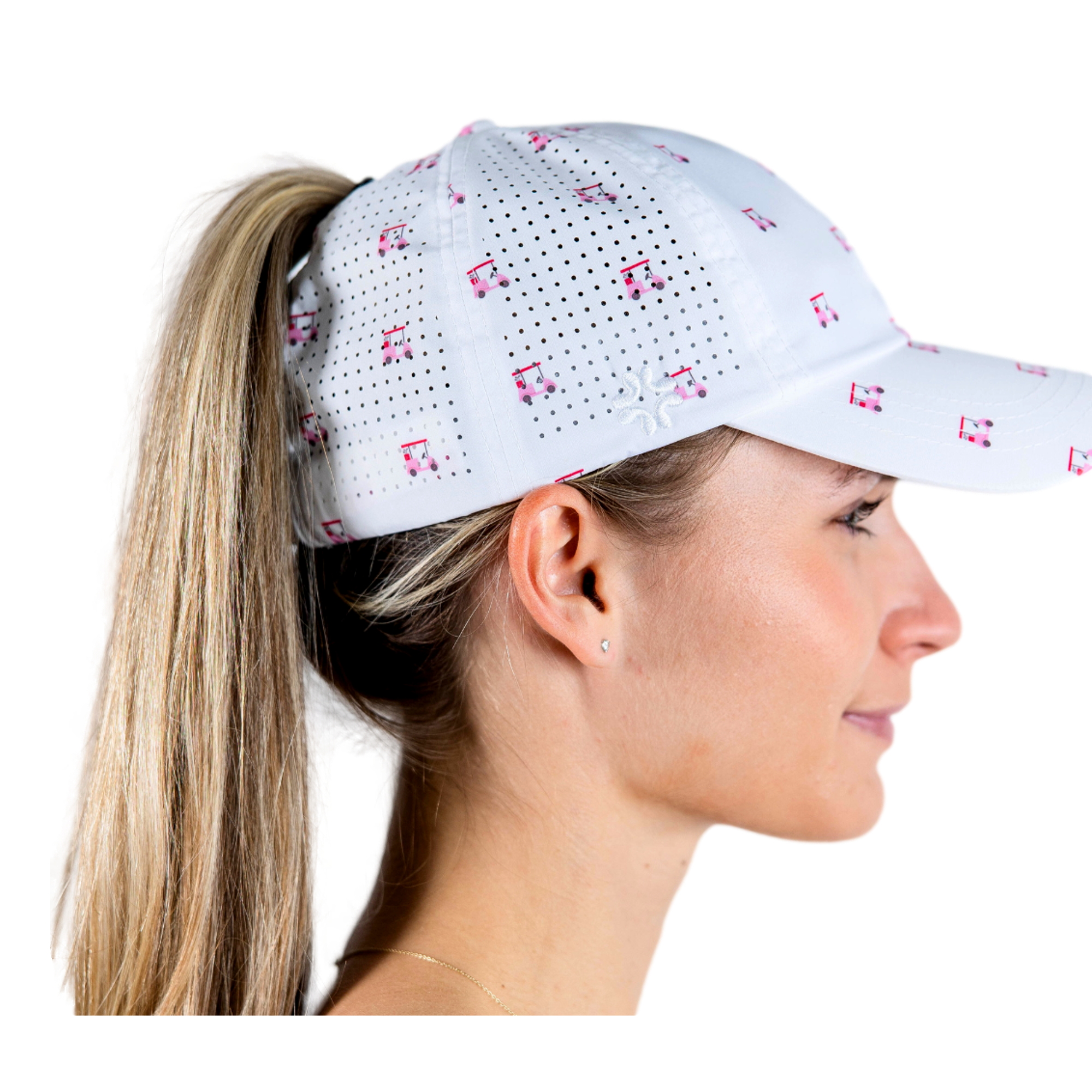 Pink Golf Cart Women's Hat