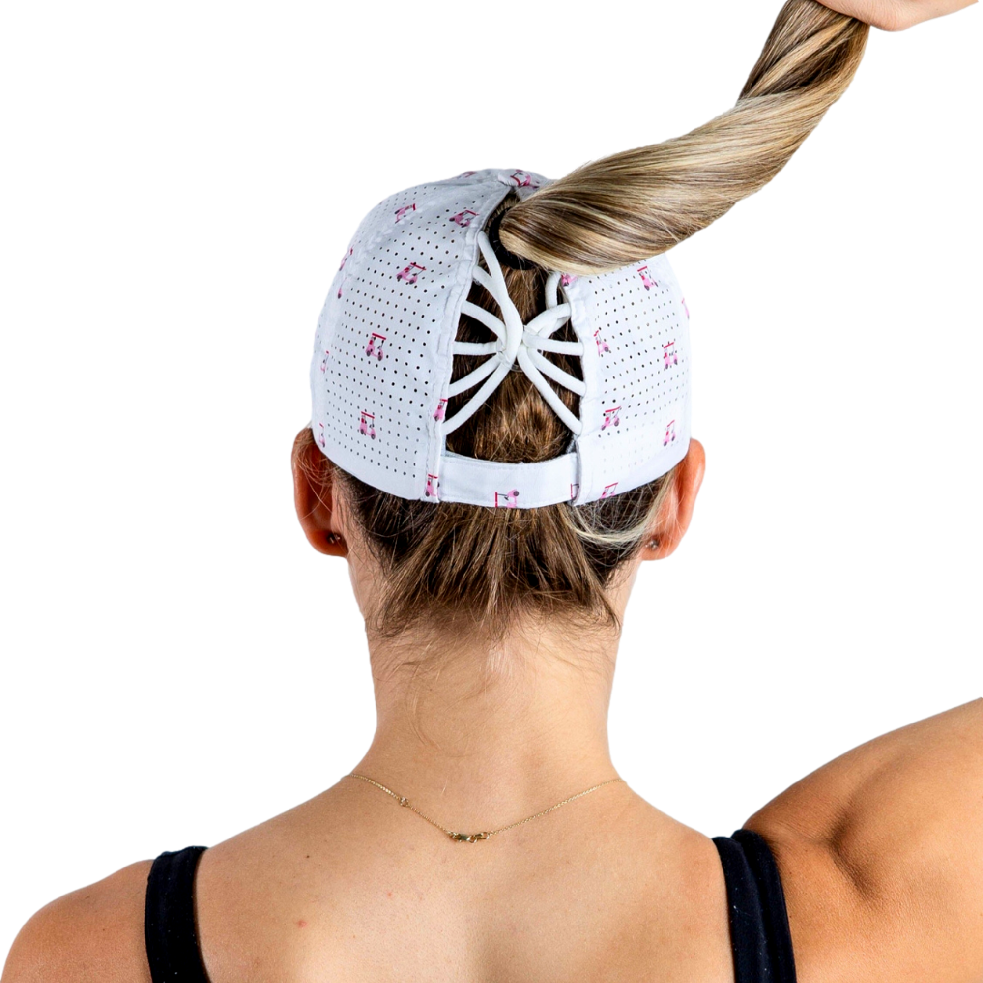 Pink Golf Cart Women's Hat