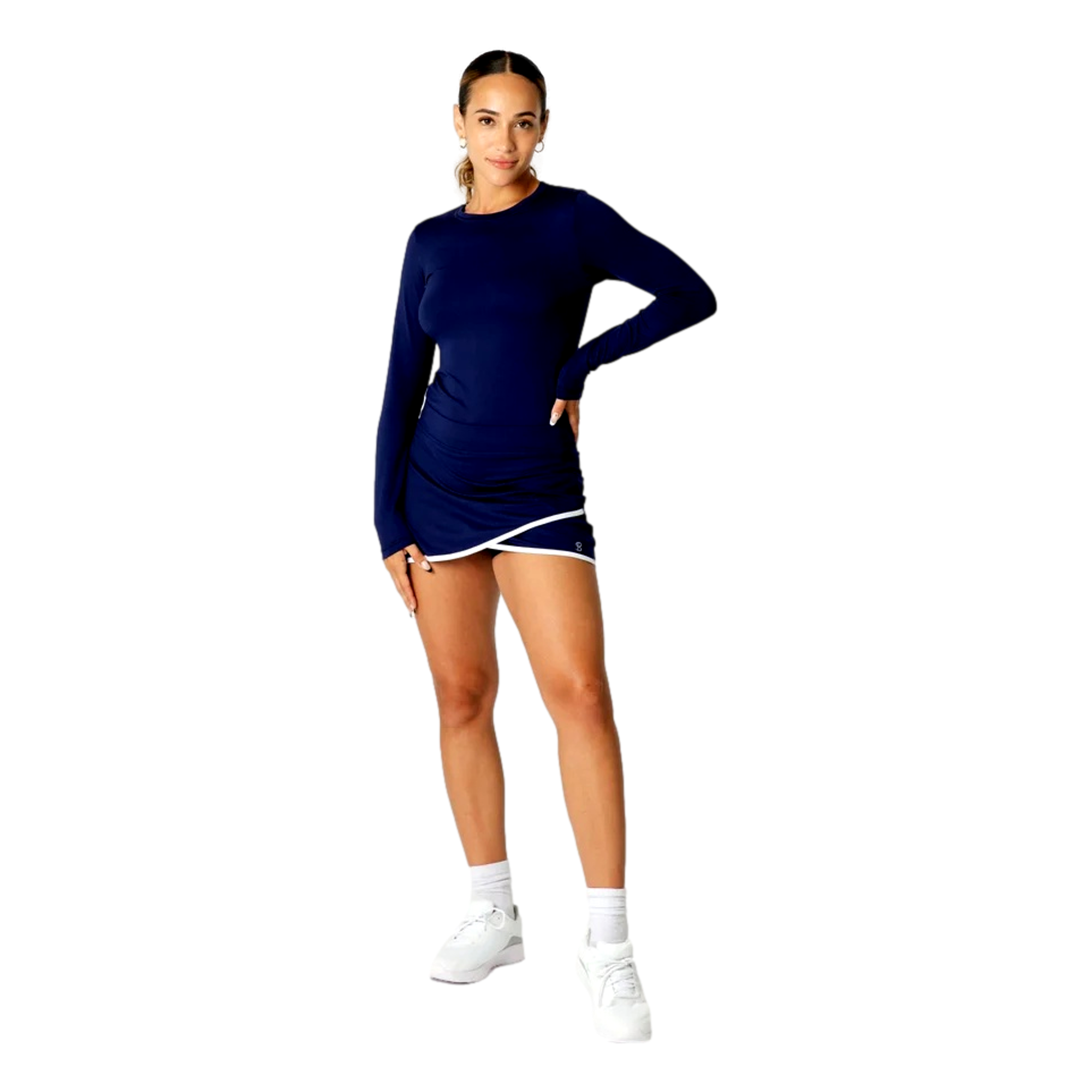 Asymmetrical UV Staples 14" Skort