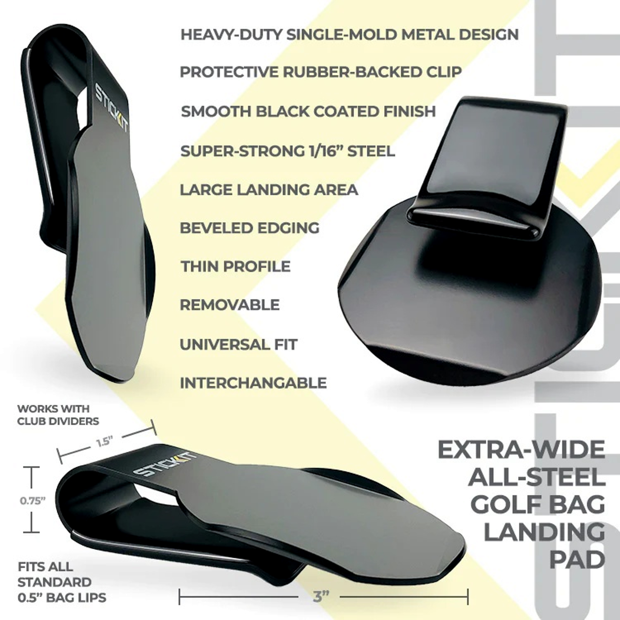 Golf Bag Metal Landing Pad