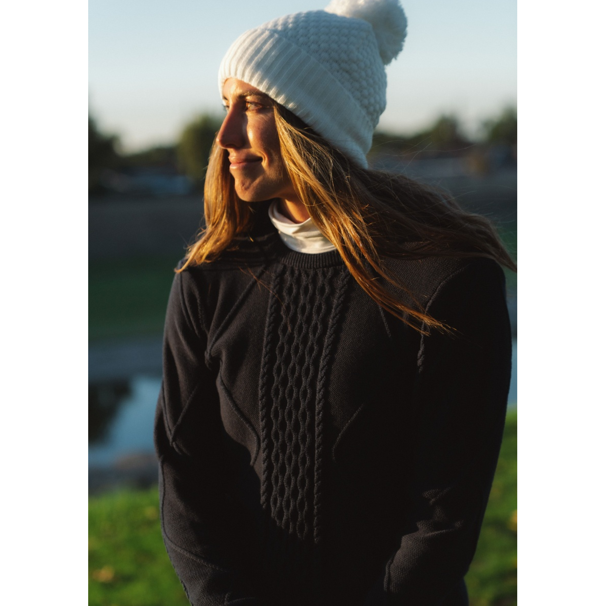 Kate Cable Knit Women's Golf Sweater