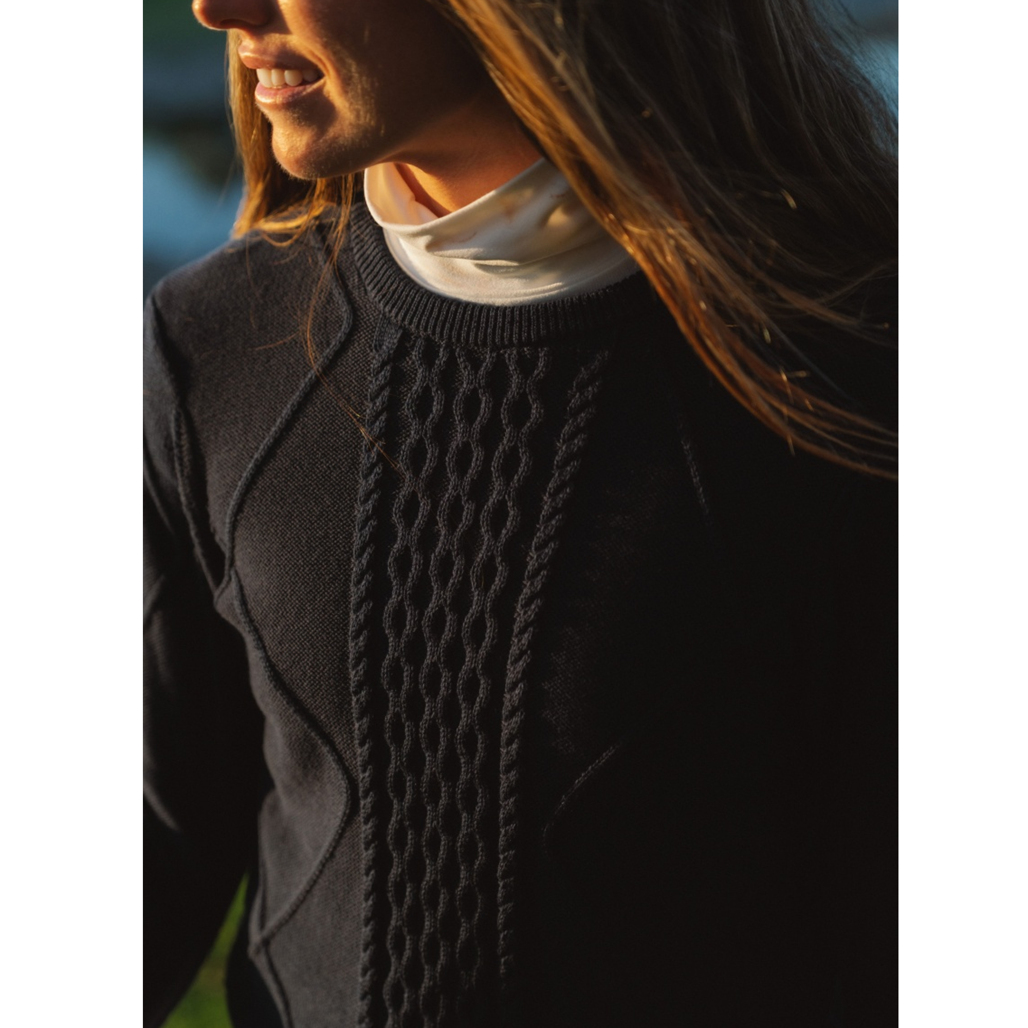 Kate Cable Knit Women's Golf Sweater