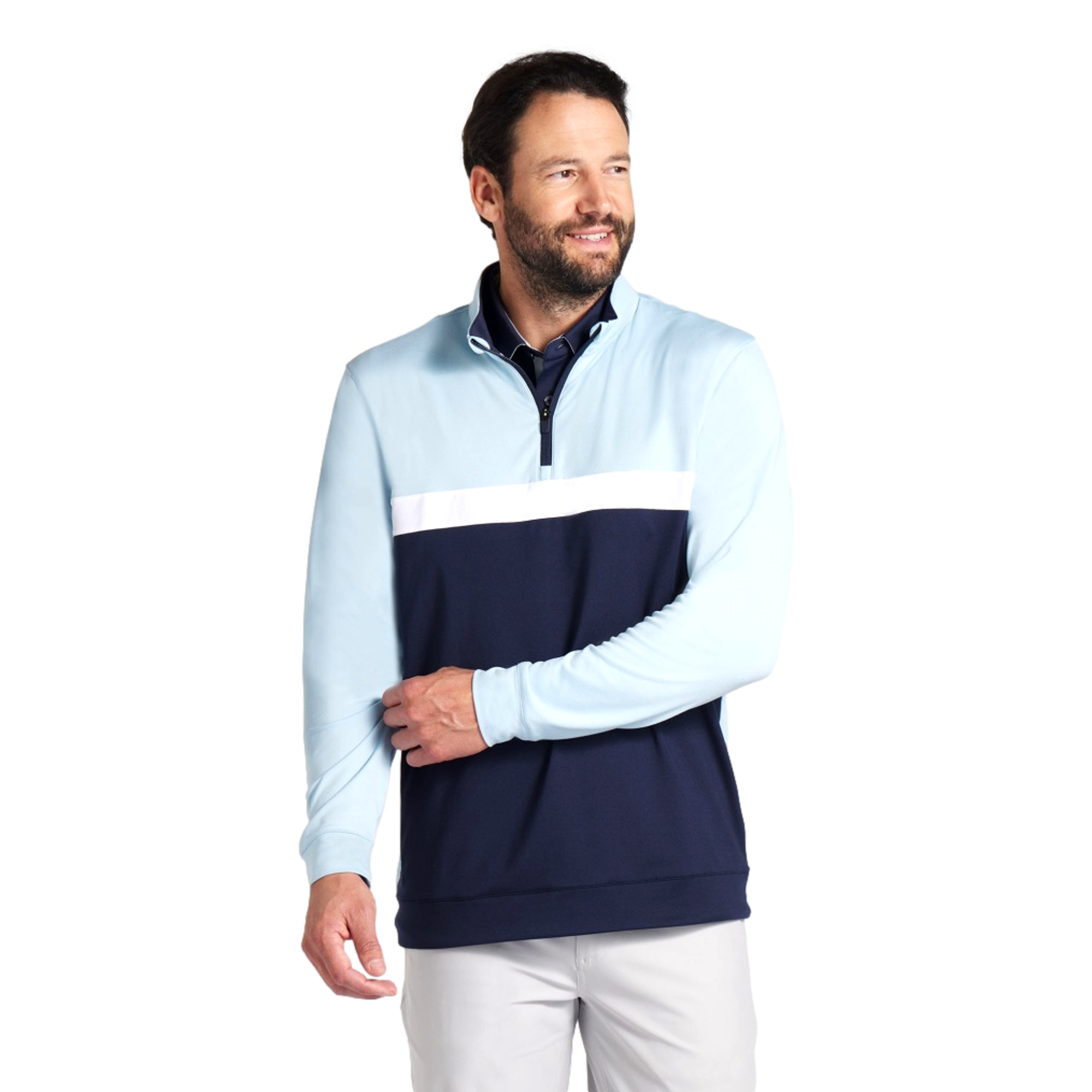Pure Colorblock Quarter Zip