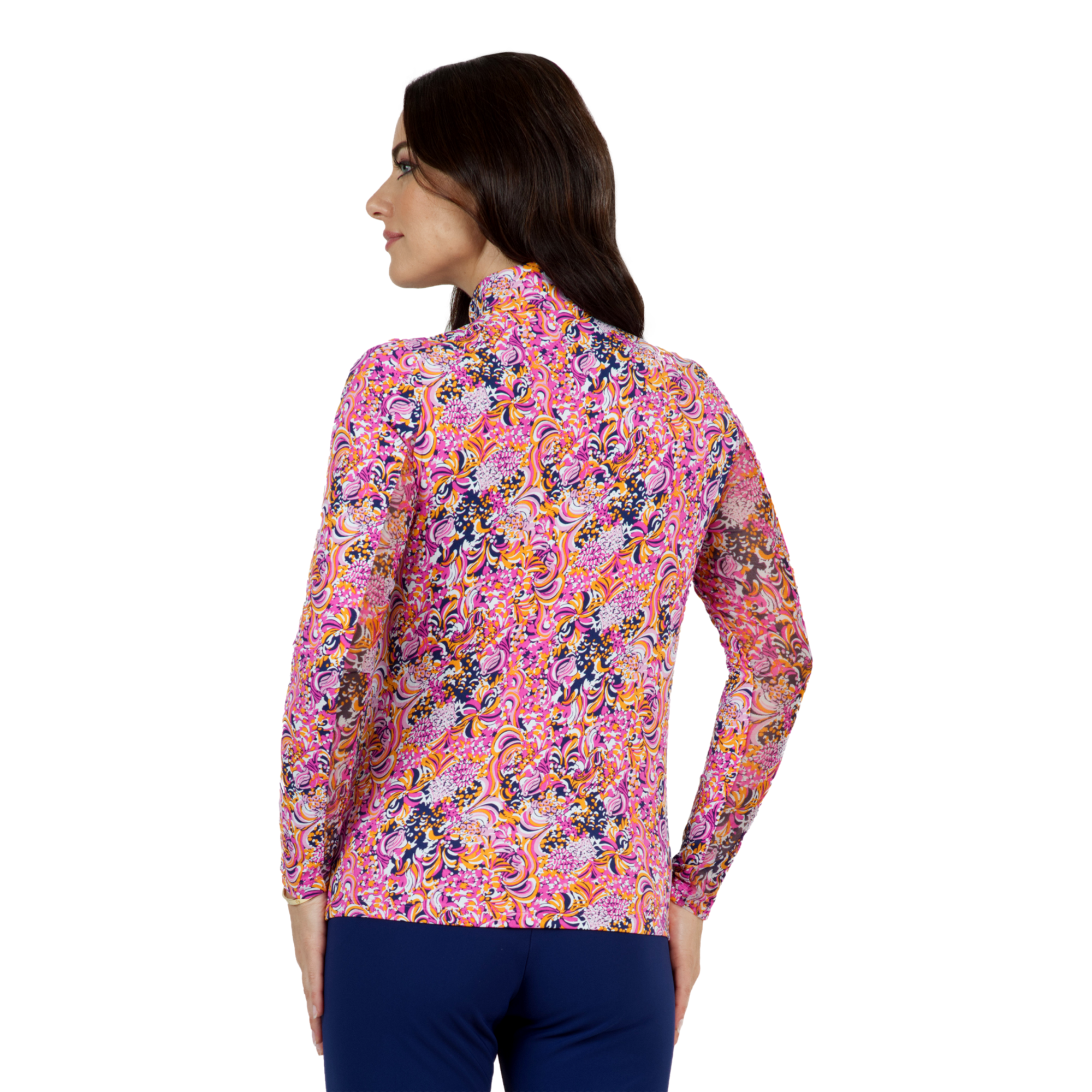 Marissa Paisley Quarter Zip Pull Over