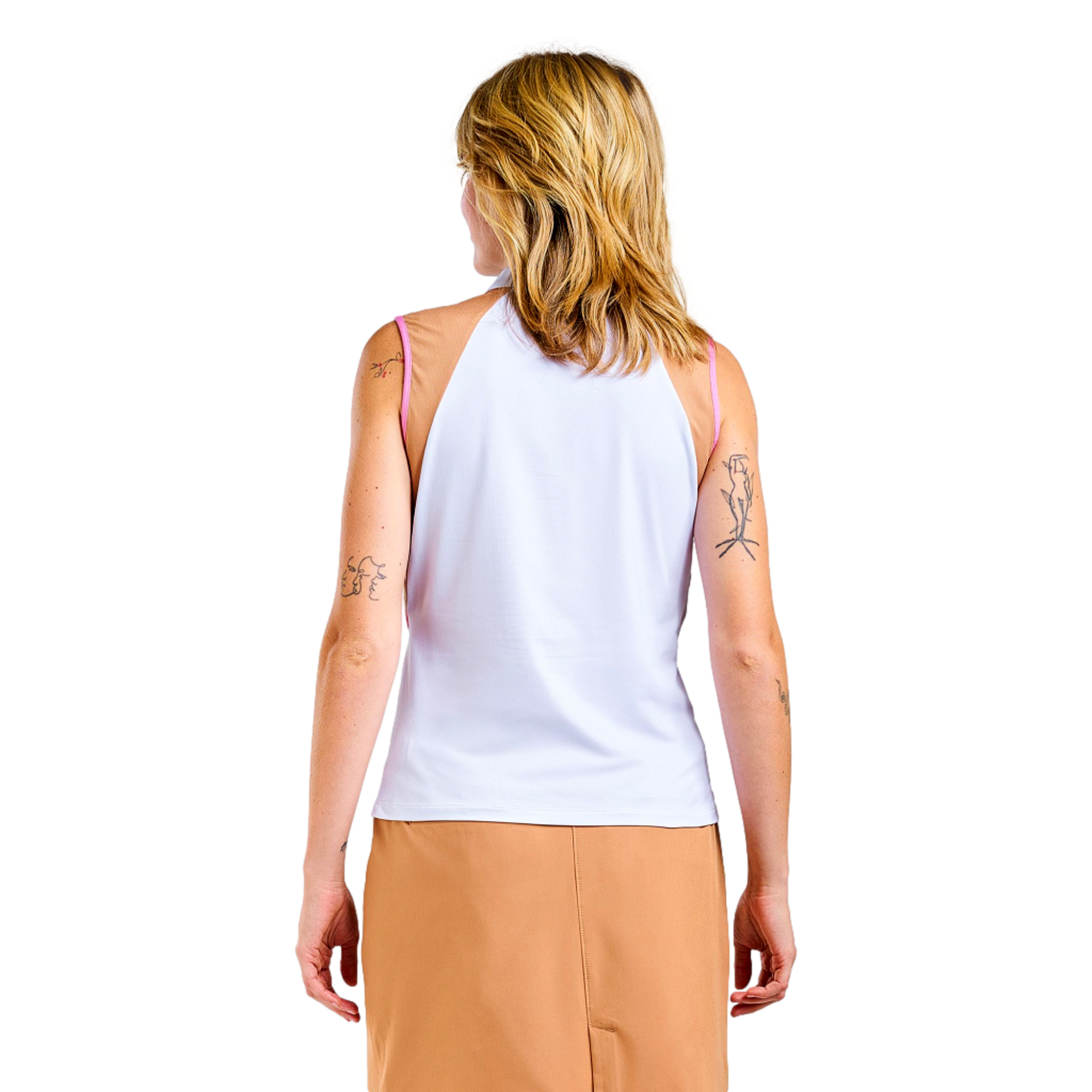 Charlotte Women's Sleeveless Golf Polo Shirt