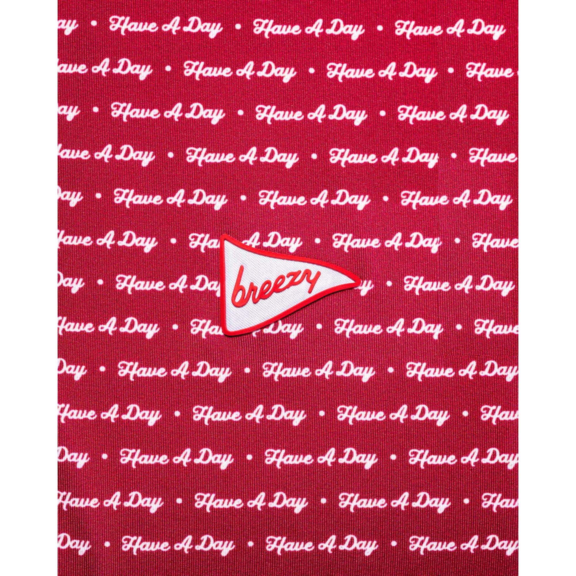 Have A Day Crimson & White Polo