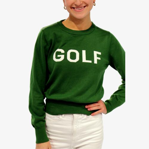 Crewneck Long Sleeve Golf Sweater
