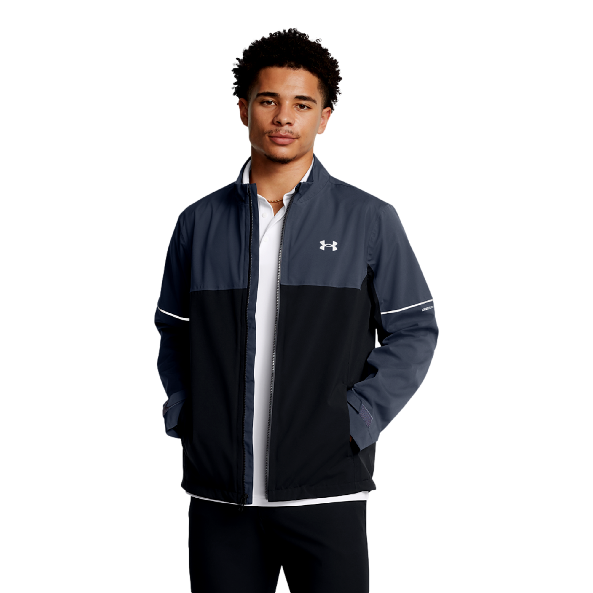 Under Armour Drive Rain Jacket, Slate, XXL