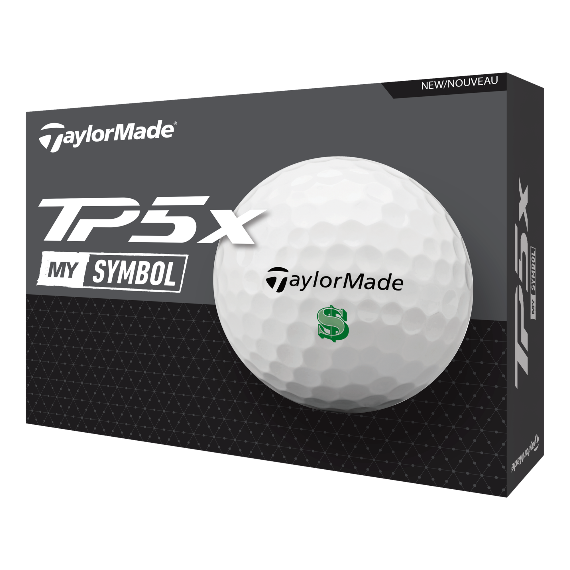 TaylorMade TP5x MySymbol Dollar Sign 2024 Golf Balls | PGA TOUR