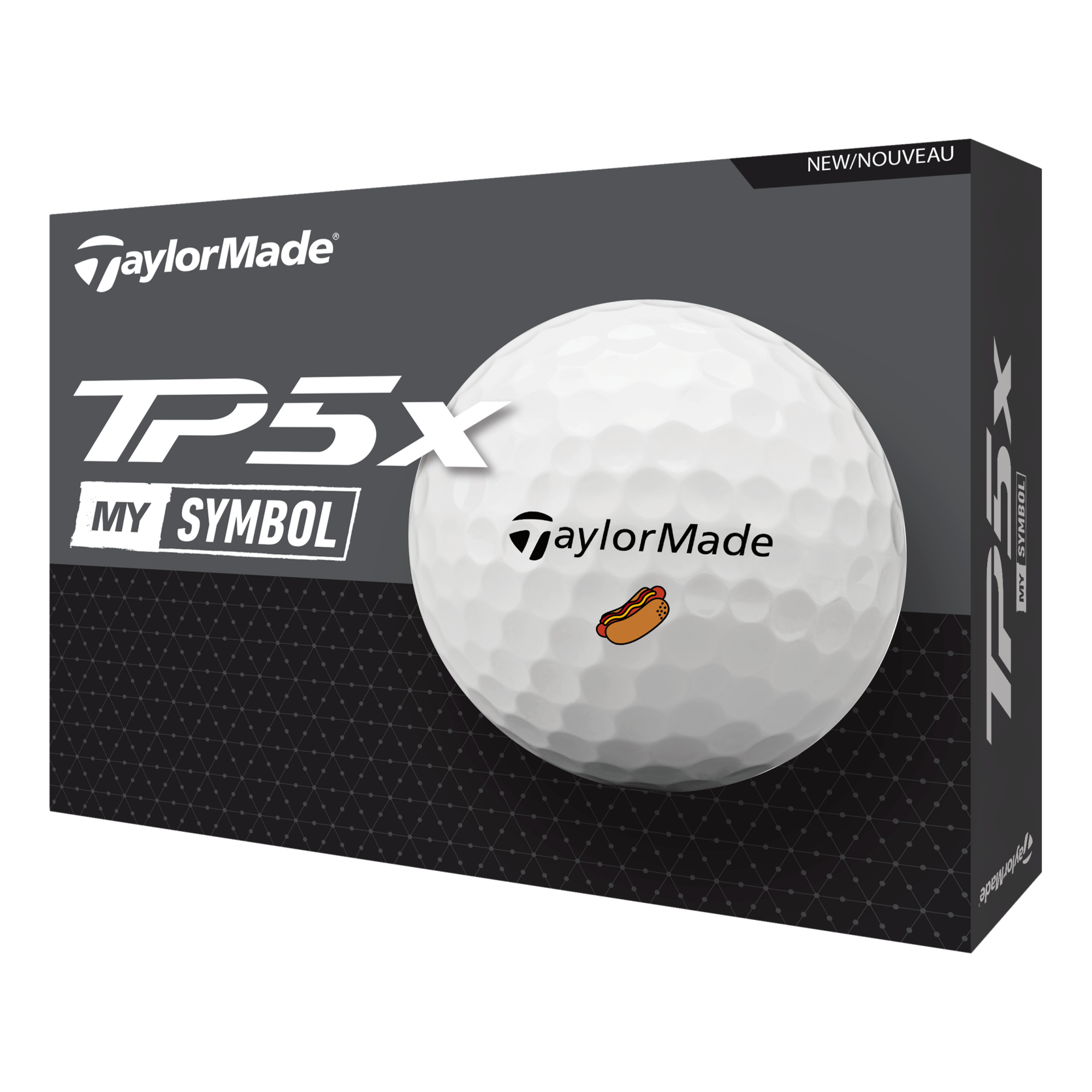TP5x MySymbol Hot Dog 2024 Golf Balls, White – TaylorMade