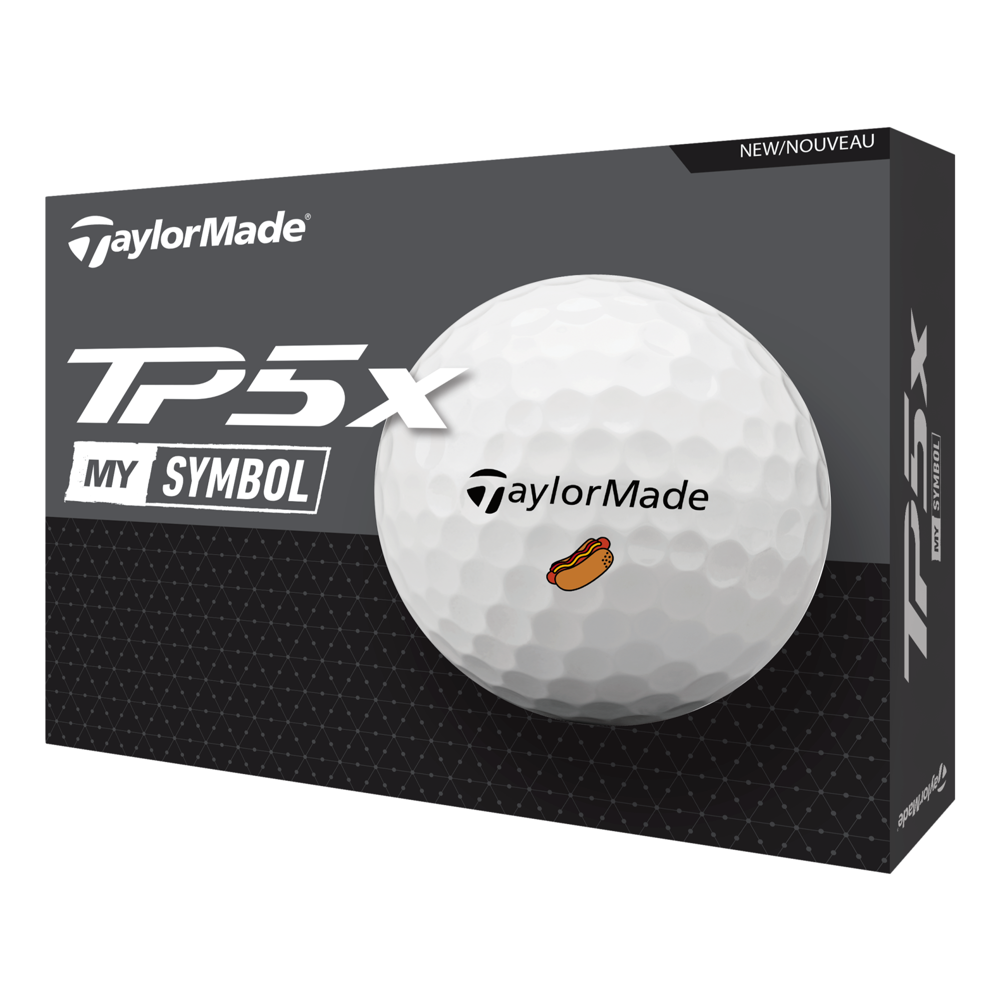 TaylorMade TP5x MySymbol Hot Dog 2024 Golf Balls | PGA TOUR Superstore