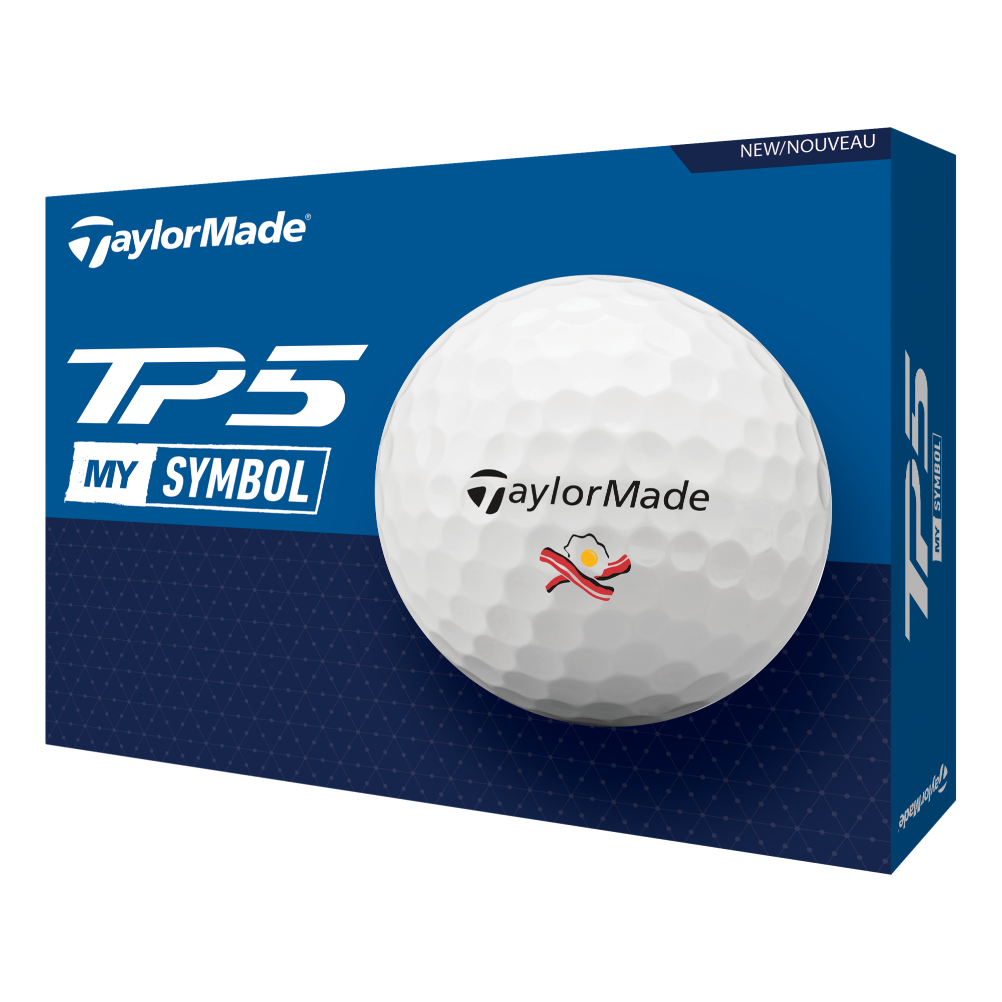 TP5 MySymbol Bacon and Eggs 2024 Golf Balls