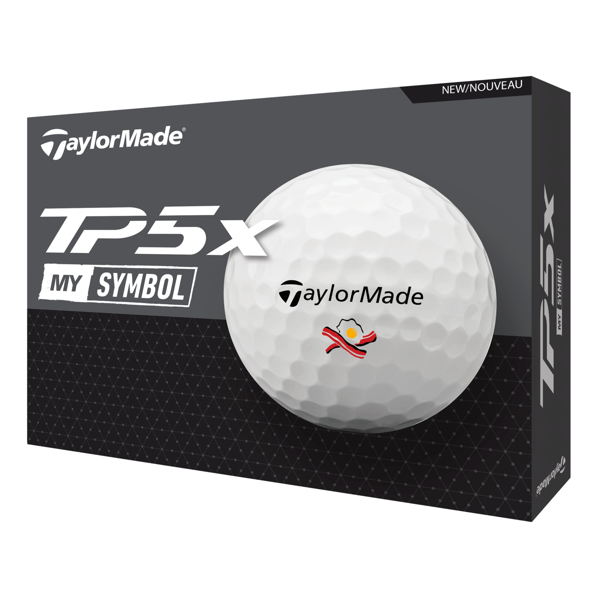 TP5x MySymbol Bacon and Eggs 2024 Golf Balls