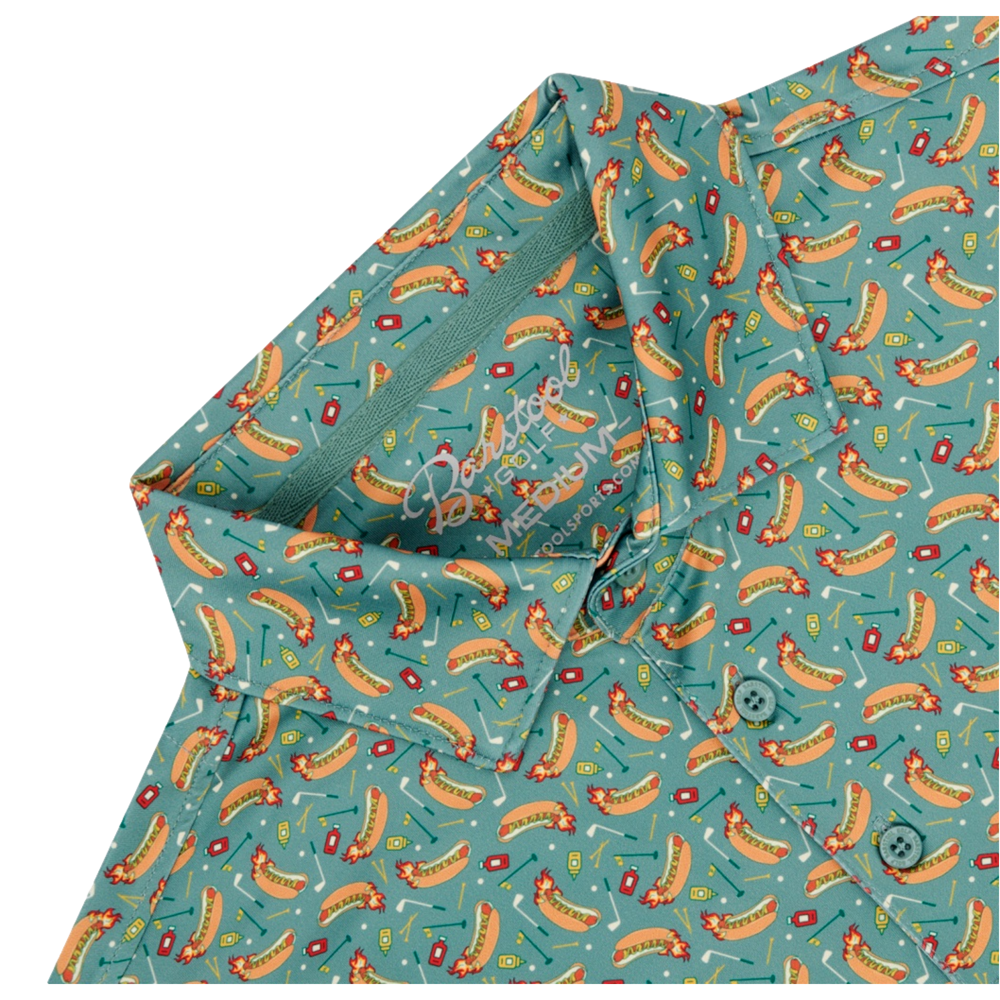 Dogs At The Turn Men's Short Sleeve Golf Polo Shirt