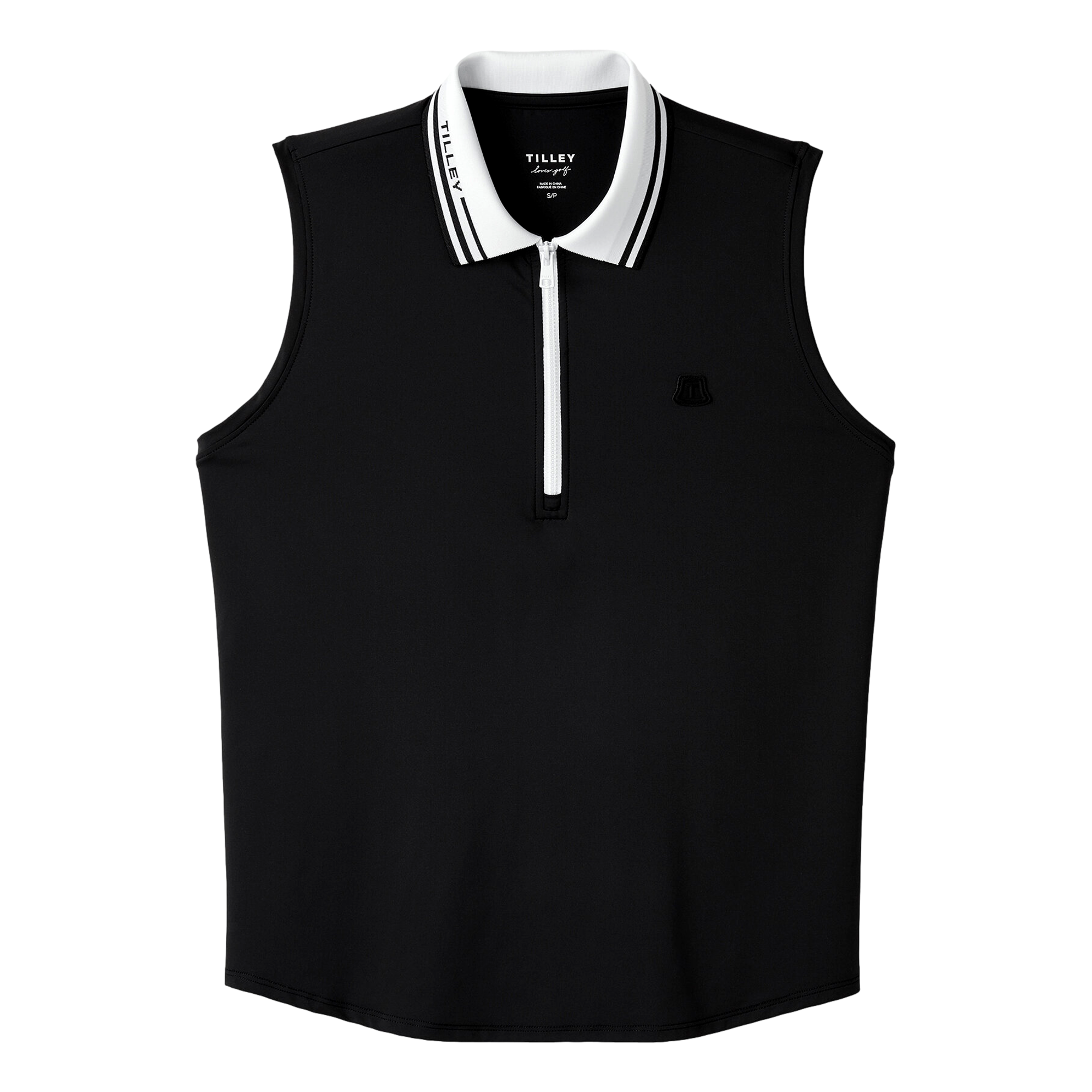 Solid Women's Sleeveless Golf Polo Shirt