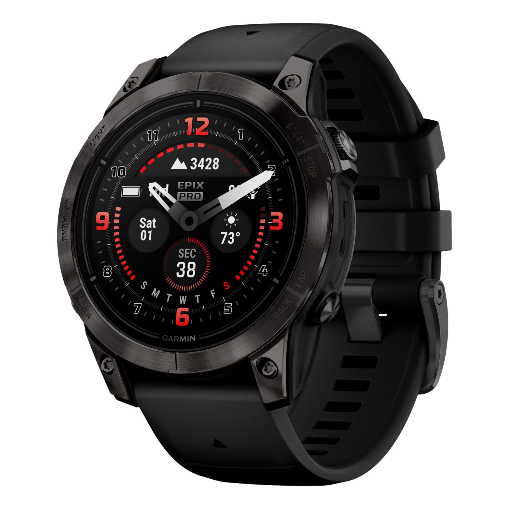 epix Pro (Gen 2) Sapphire Edition 47mm GPS Watch, Grey/Black - Garmin Golf