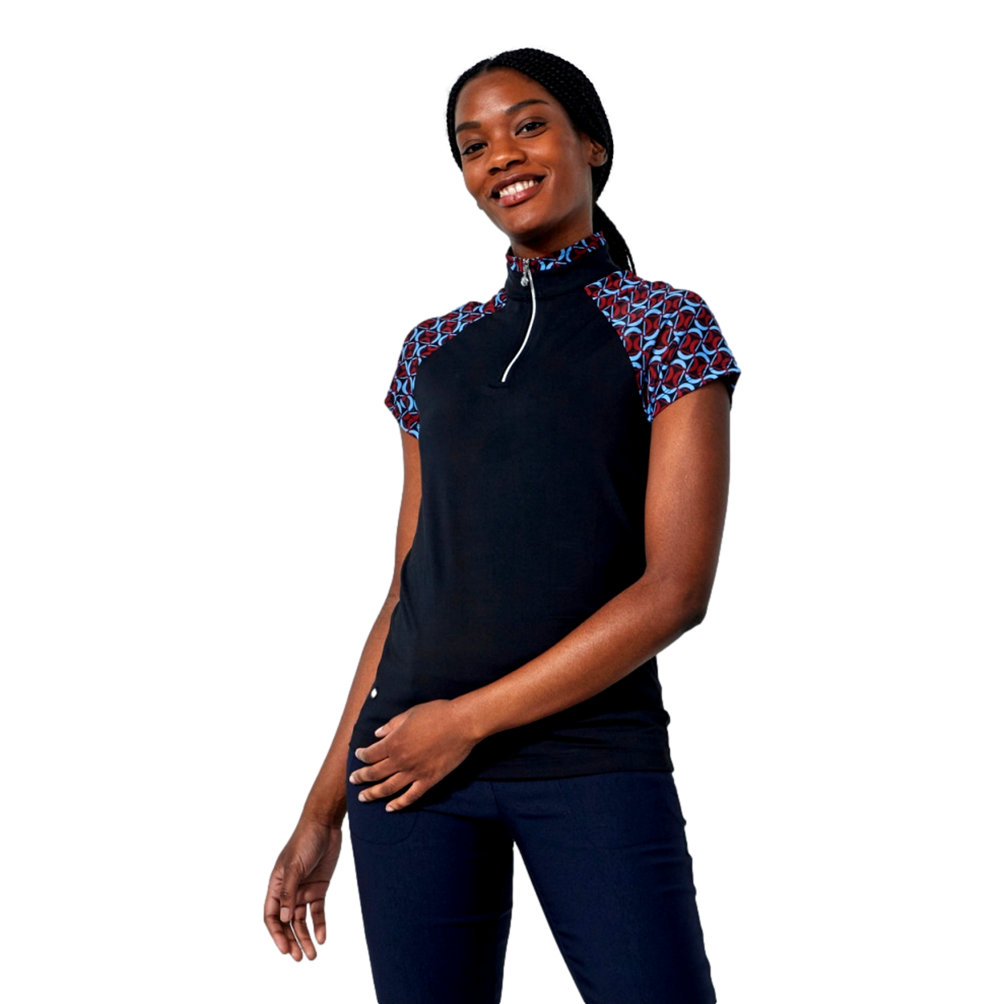 Women's Bonito Cap Short Sleeve Polo Top