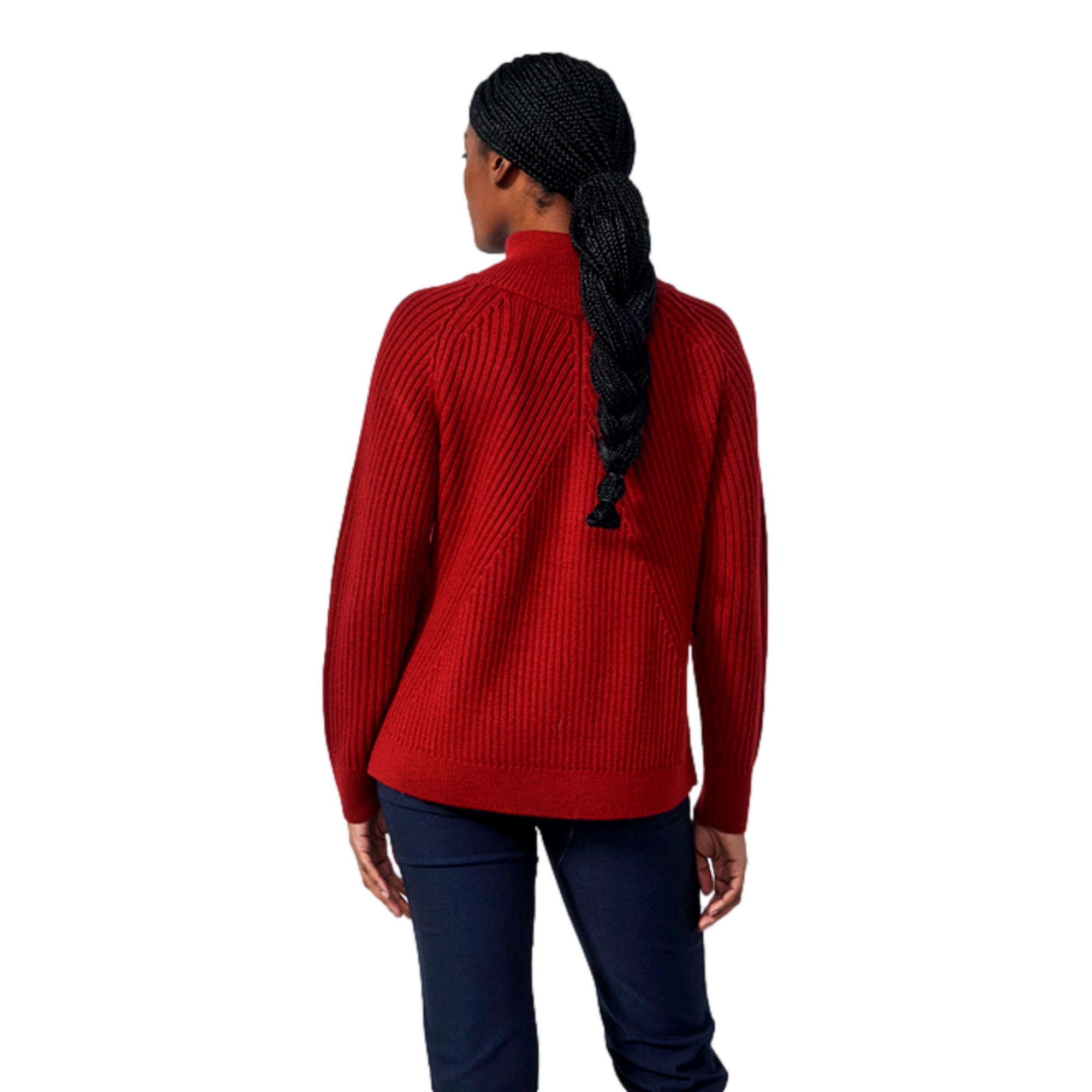 Hudson Knit Belle Blue Pullover Quarter Zip
