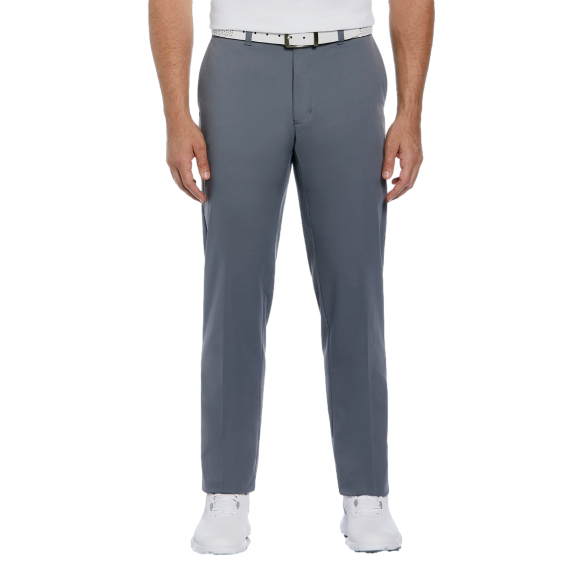 Solid Golf Pants with Active Waistband