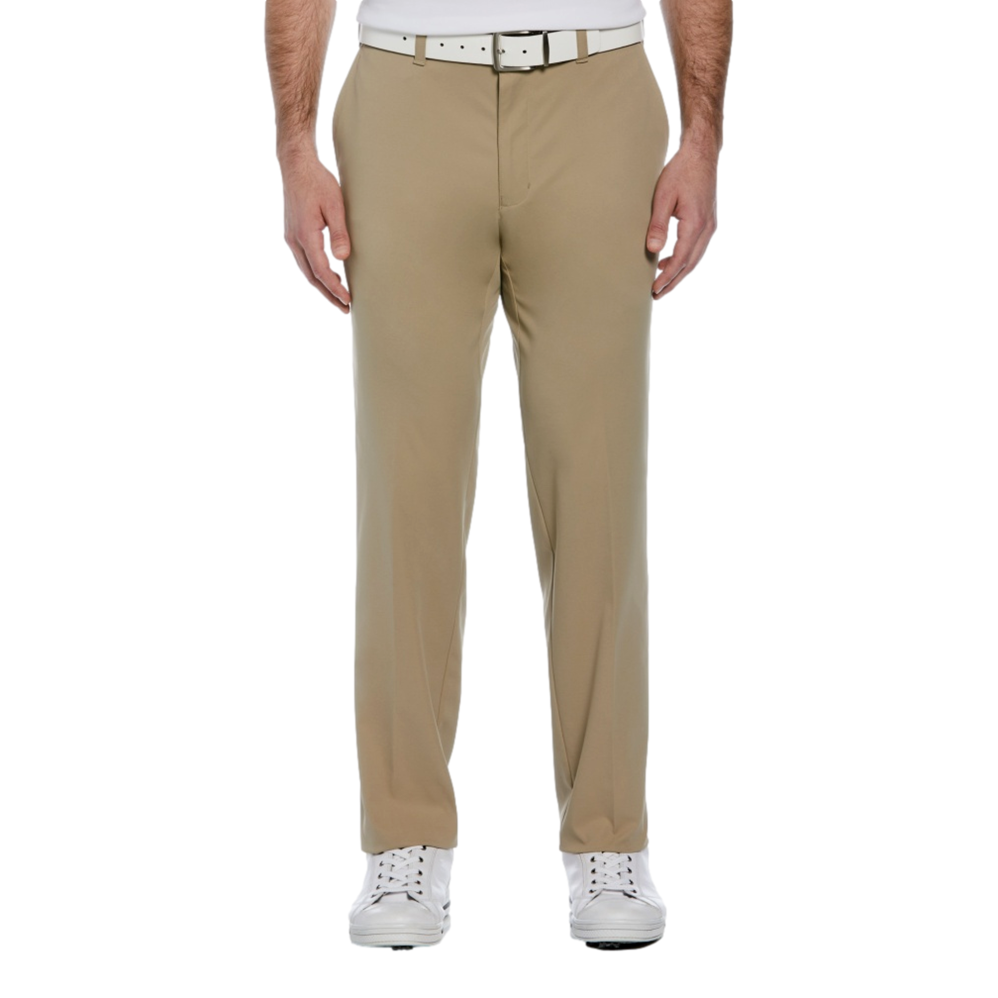 Solid Golf Pants with Active Waistband