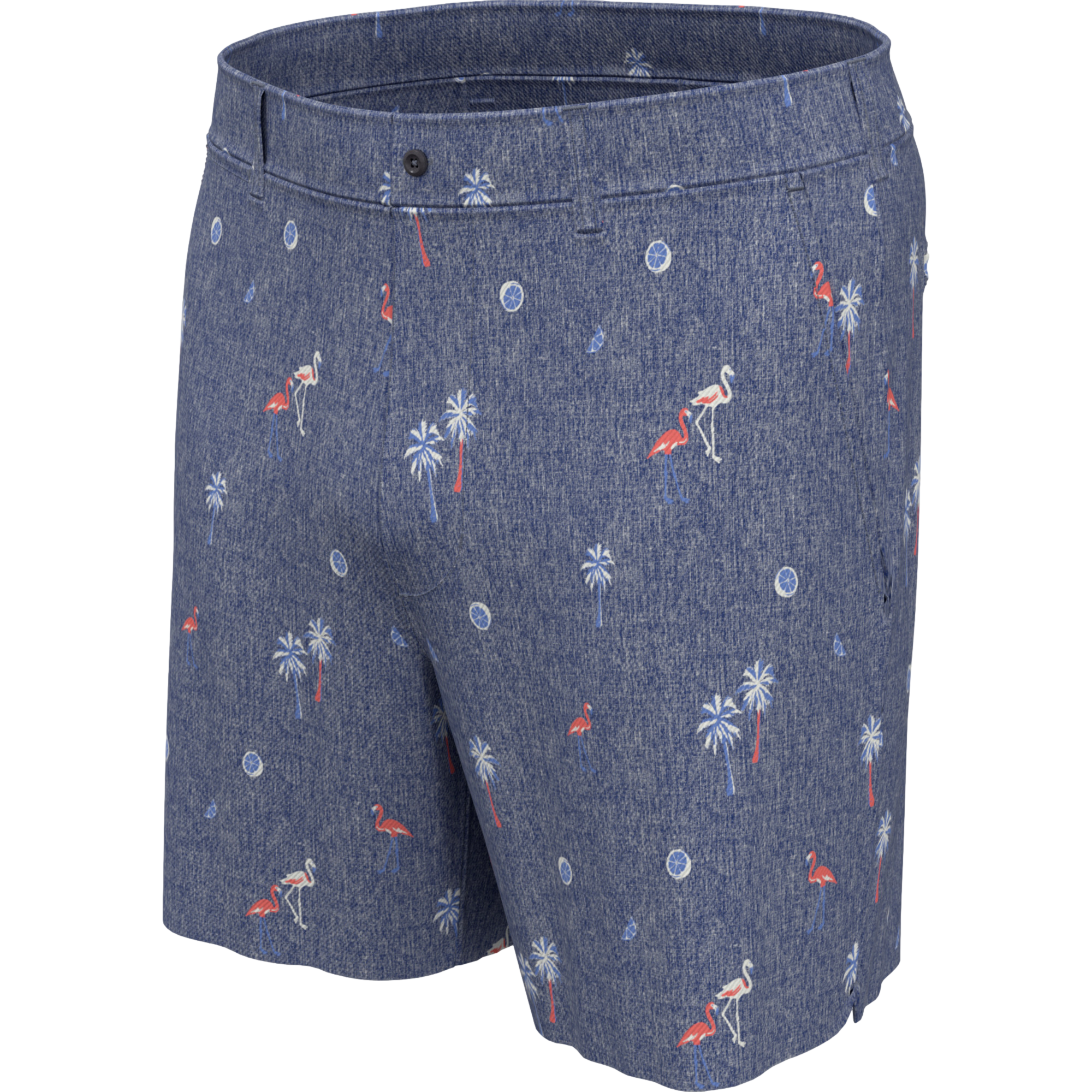 Boys 7" Flamingo Print Golf Shorts
