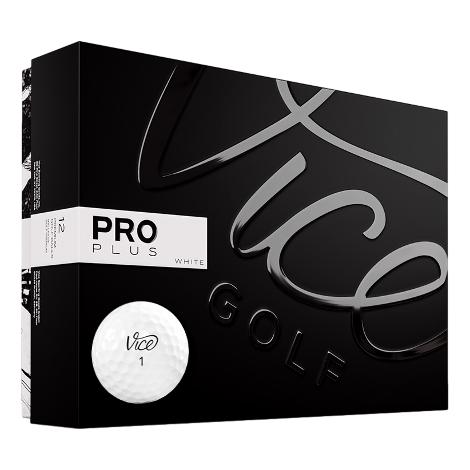 Vice Golf PRO PLUS Golf Balls, White – Vice