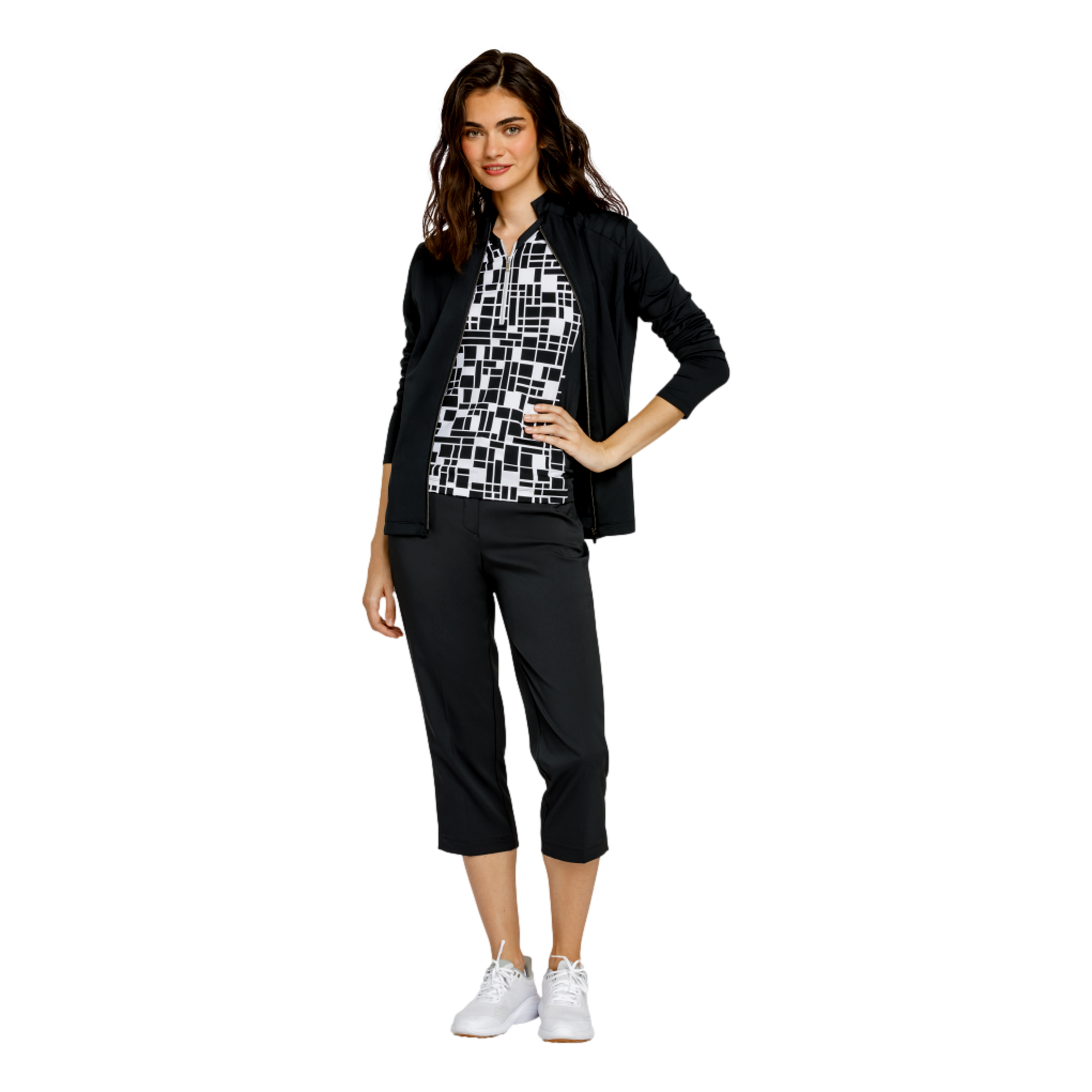 Florentina Sleeveless Quarter Zip Top